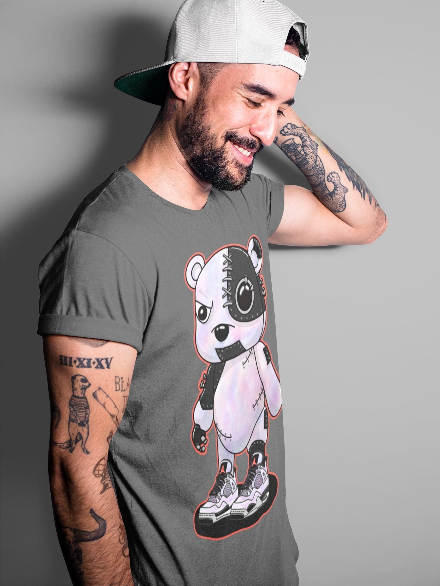 Cyborg Bear Unisex Tops - Air Jordan 4 Zen Master