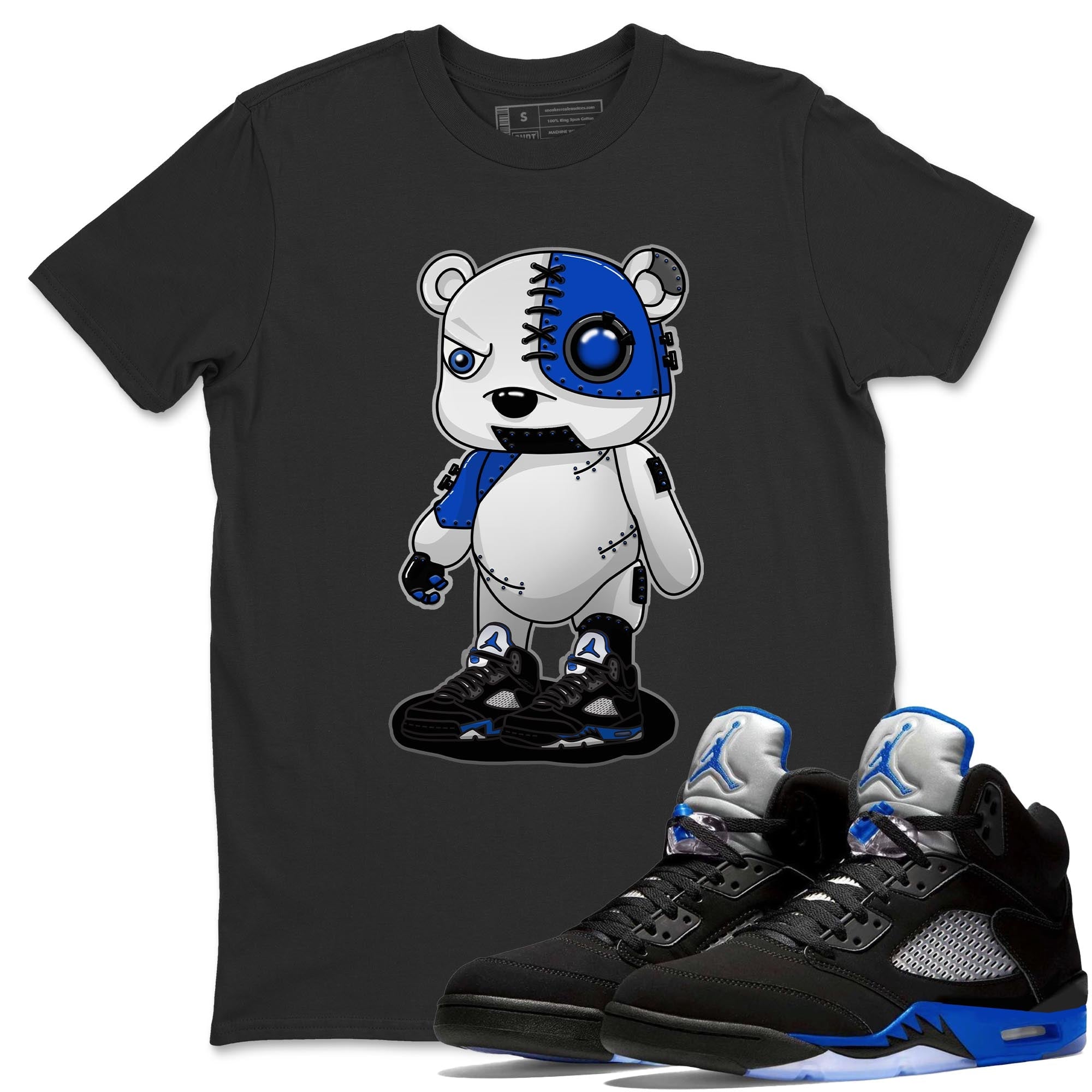 Cyborg Bear Unisex Tops - Air Jordan 5 Racer Blue