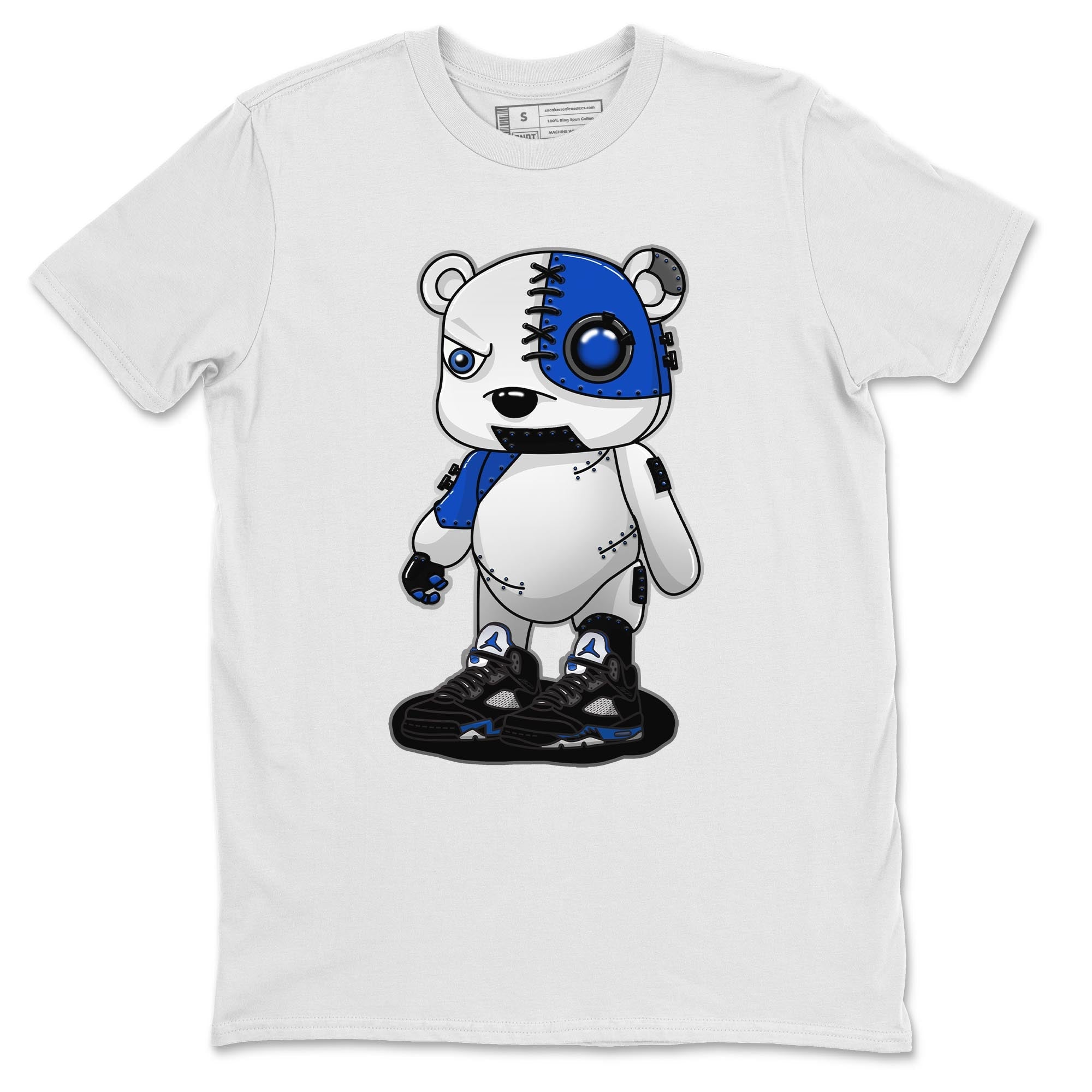 Cyborg Bear Unisex Tops - Air Jordan 5 Racer Blue