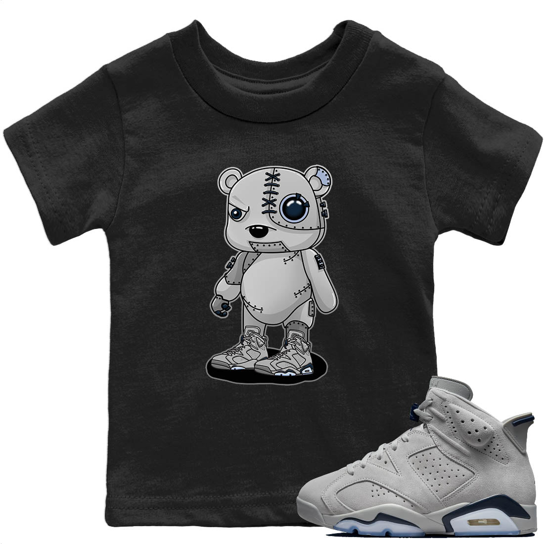 Cyborg Bear Kids Tops - Air Jordan 6 Georgetown