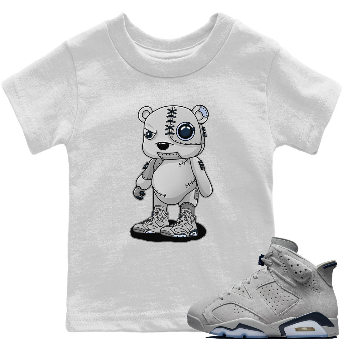 Cyborg Bear Kids Tops - Air Jordan 6 Georgetown