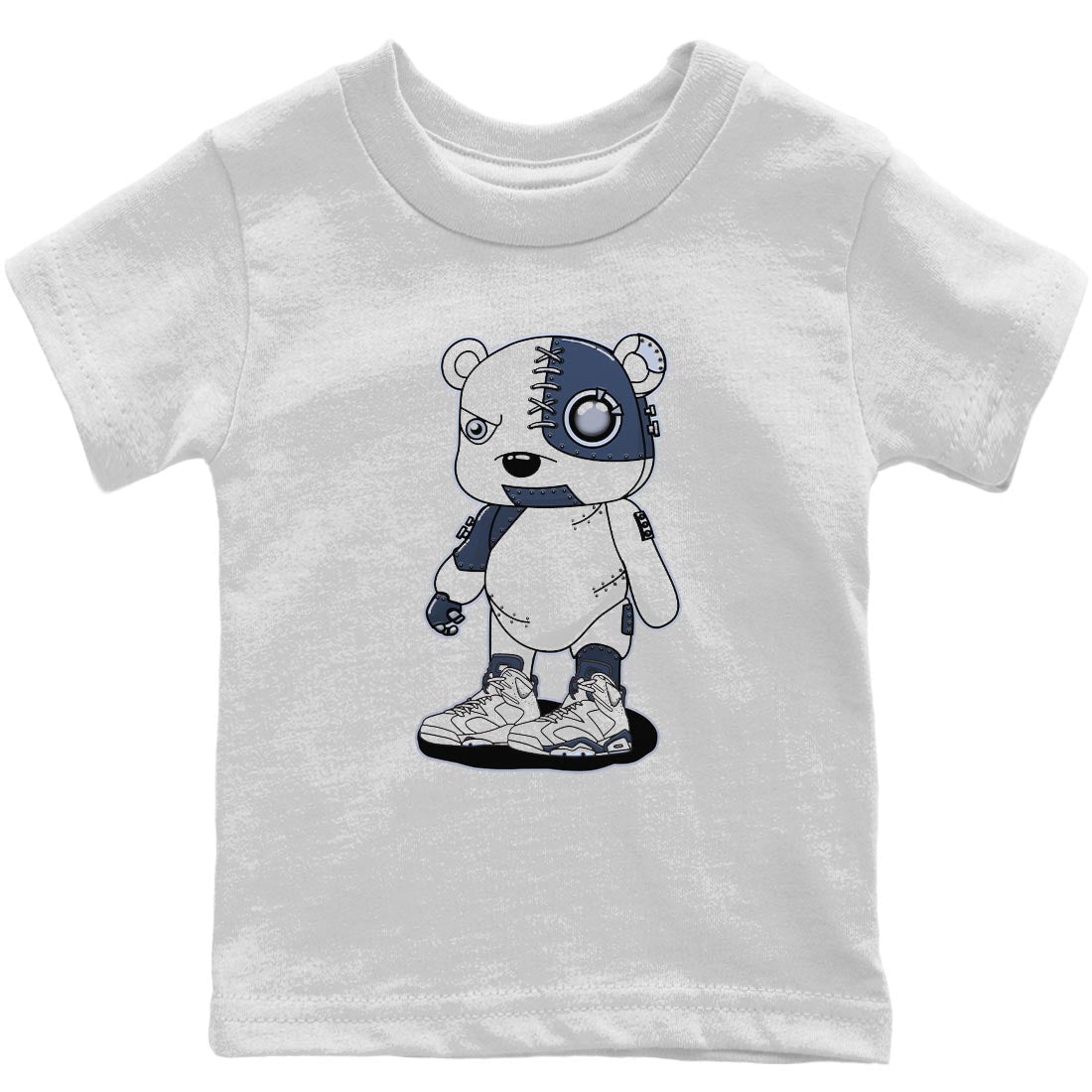 Cyborg Bear Kids Tops - Air Jordan 6 Midnight Navy
