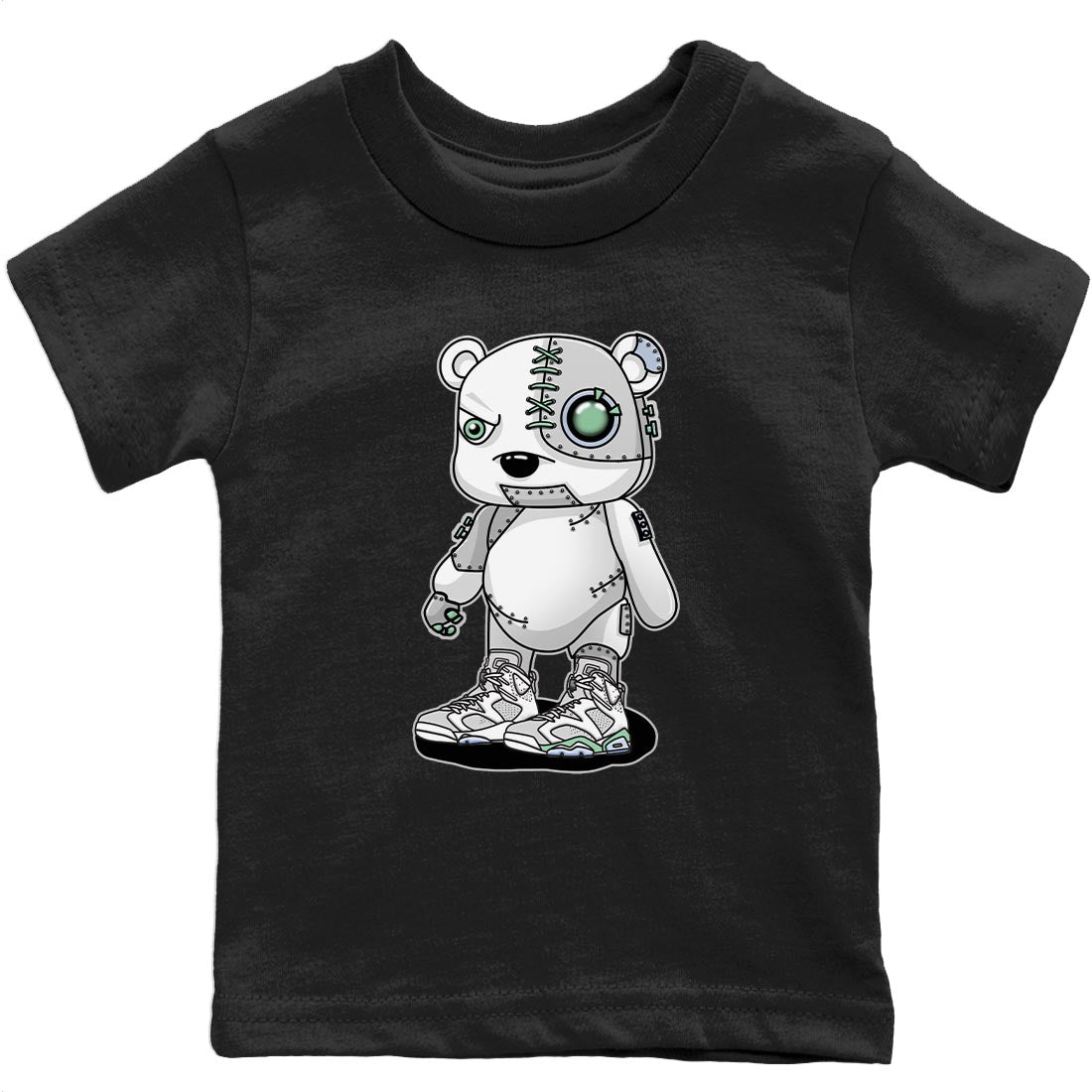 Cyborg Bear Kids Tops - Air Jordan 6 Mint Foam