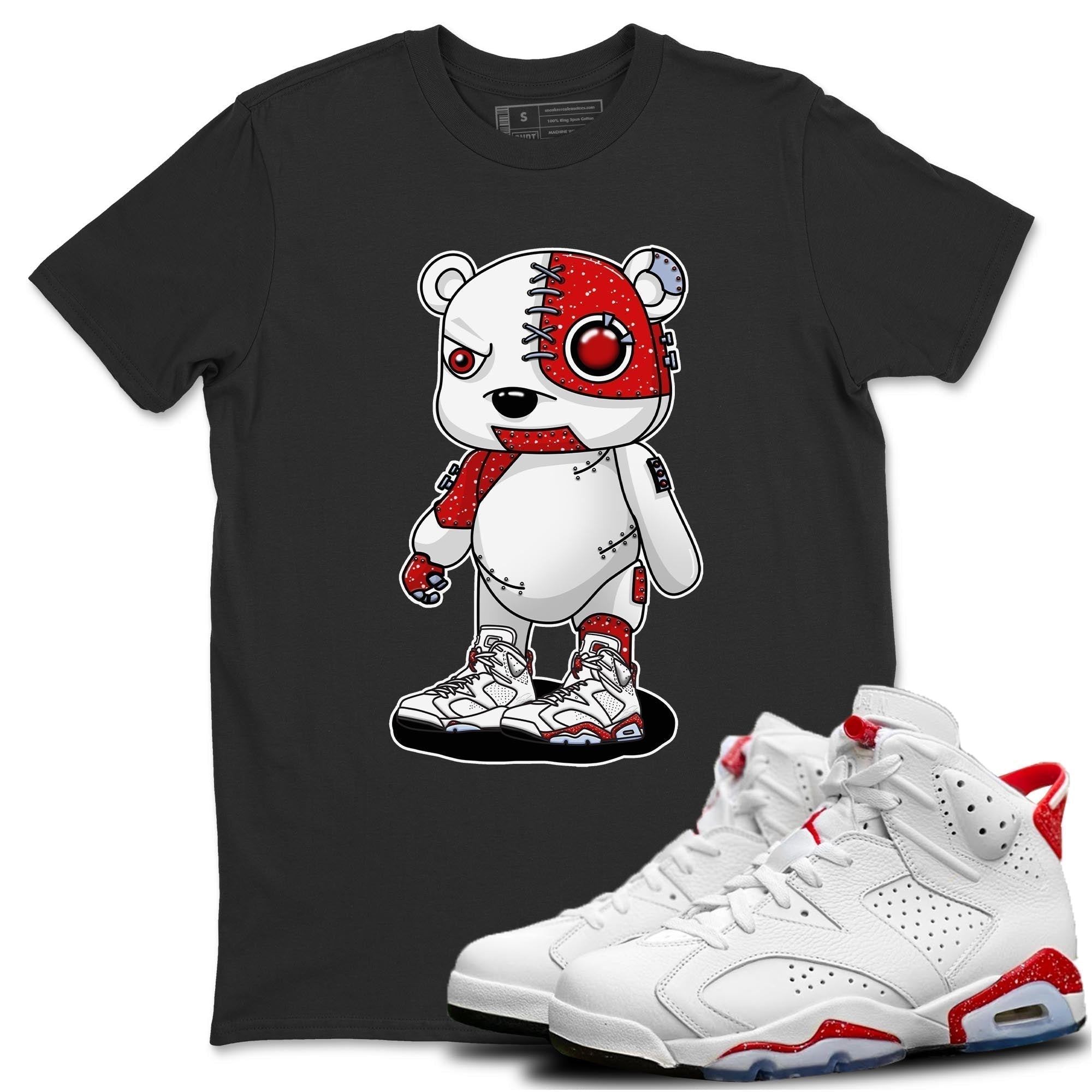 Cyborg Bear Unisex Tops - Air Jordan 6 Red Velvet Cookies