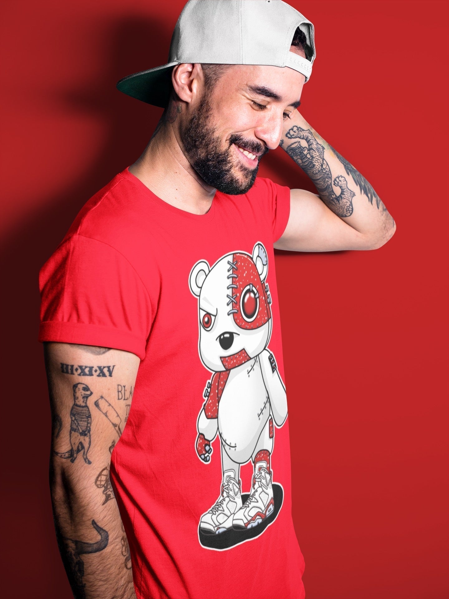 Cyborg Bear Unisex Tops - Air Jordan 6 Red Velvet Cookies