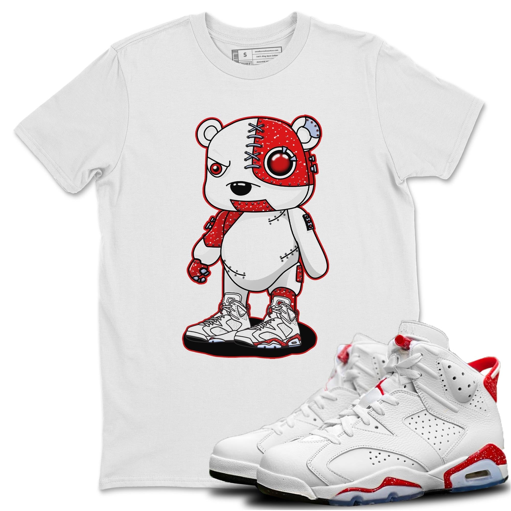 Cyborg Bear Unisex Tops - Air Jordan 6 Red Velvet Cookies