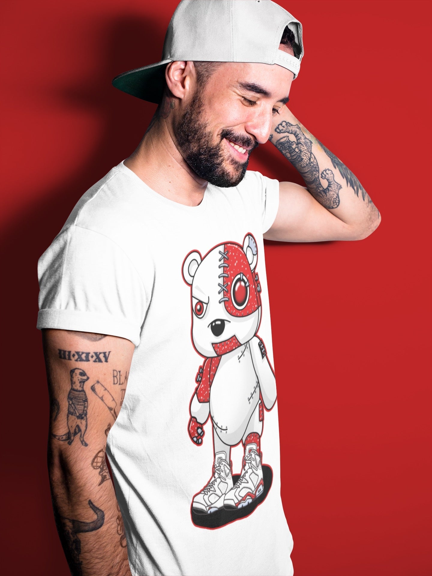 Cyborg Bear Unisex Tops - Air Jordan 6 Red Velvet Cookies