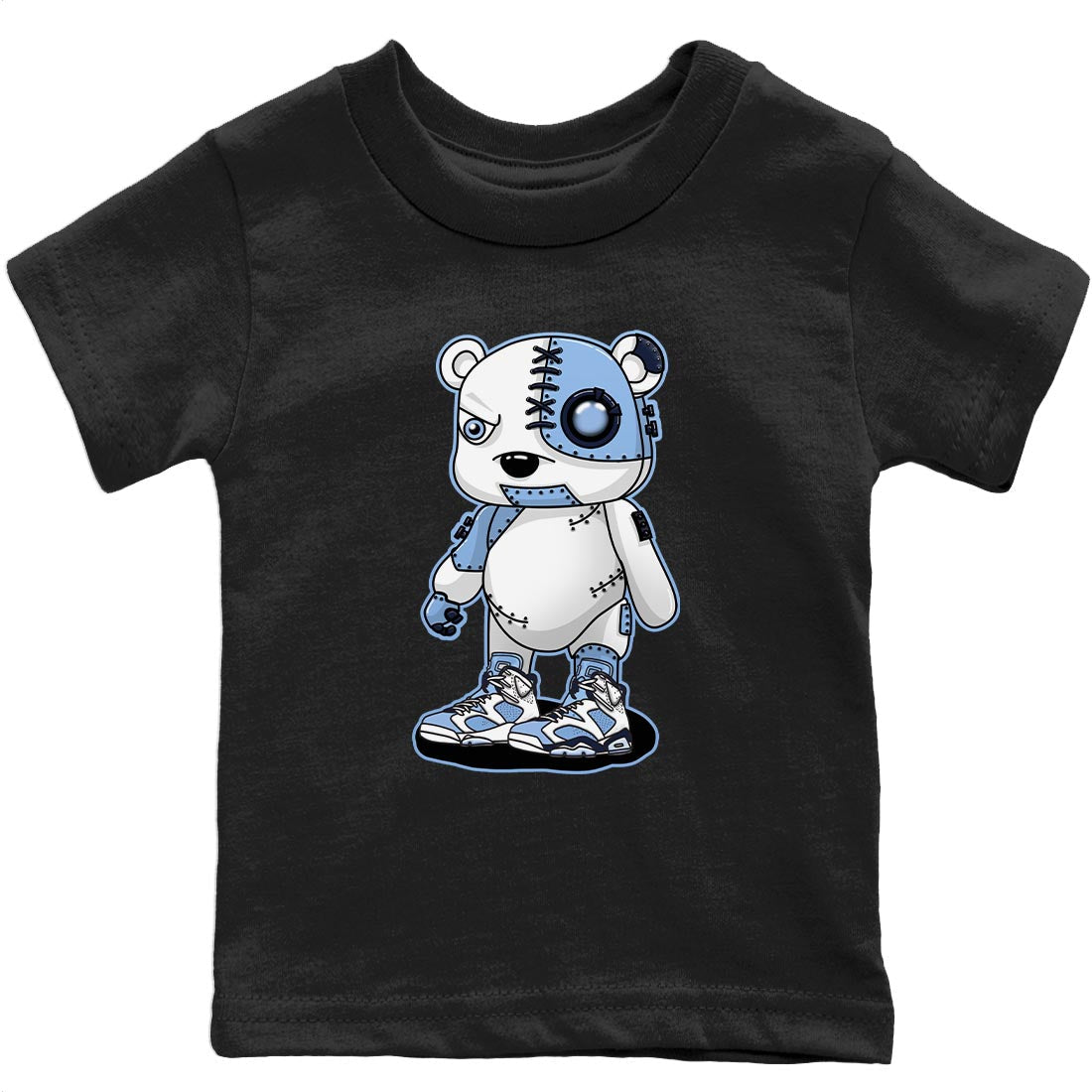 Cyborg Bear Kids Tops - Air Jordan 6 UNC