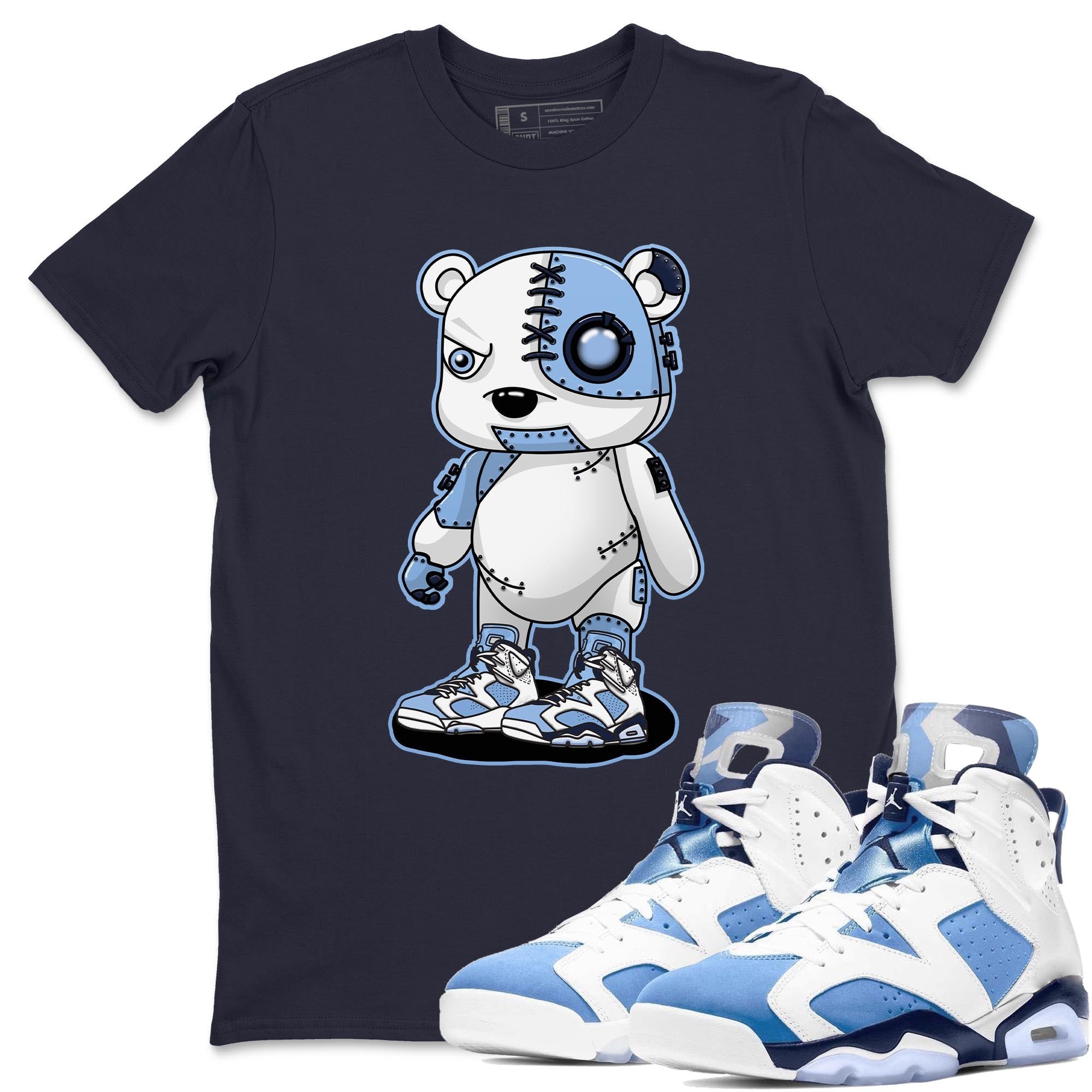 Cyborg Bear Unisex Tops - Air Jordan 6 UNC