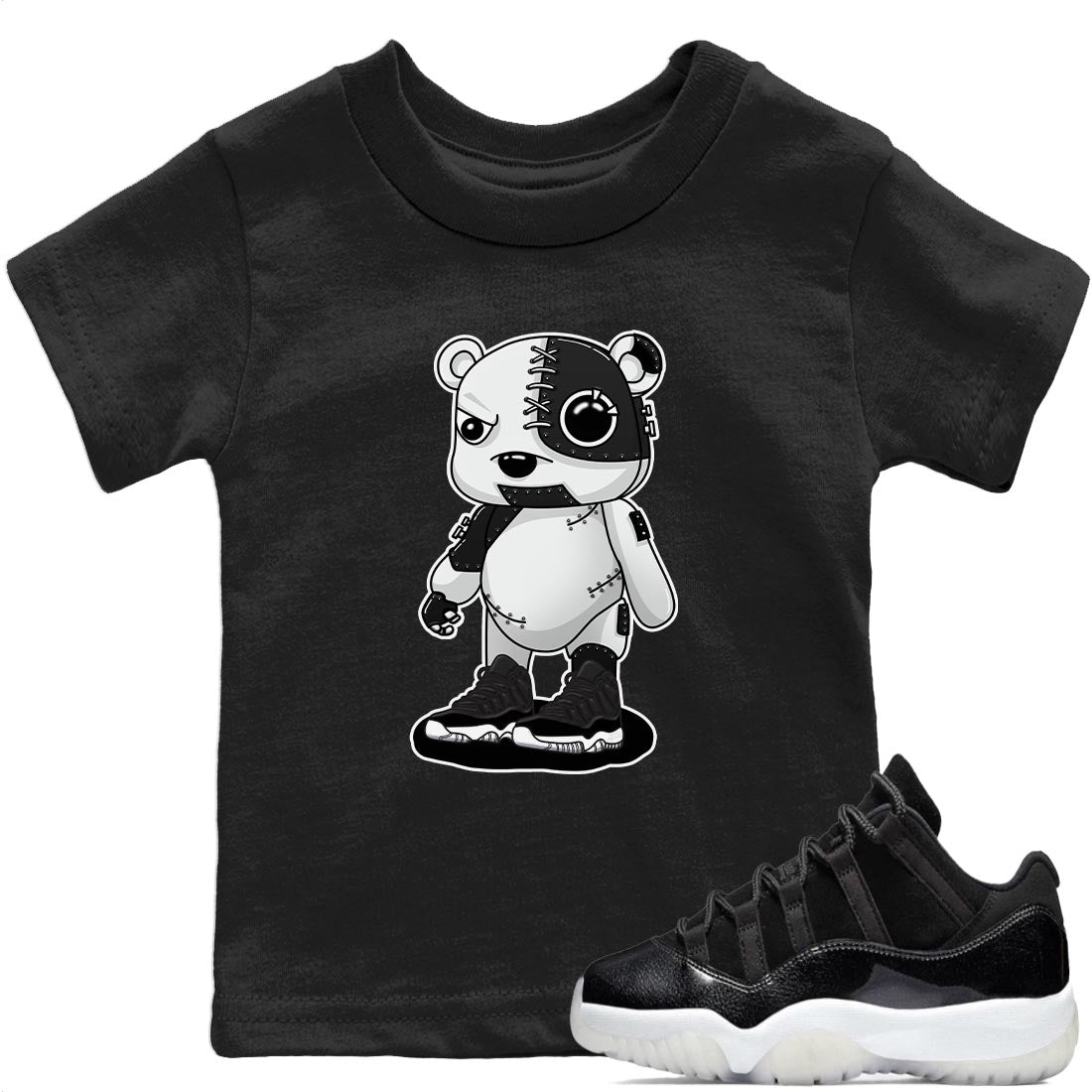 Cyborg Bear Kids Tops - Air Jordan 11 72-10