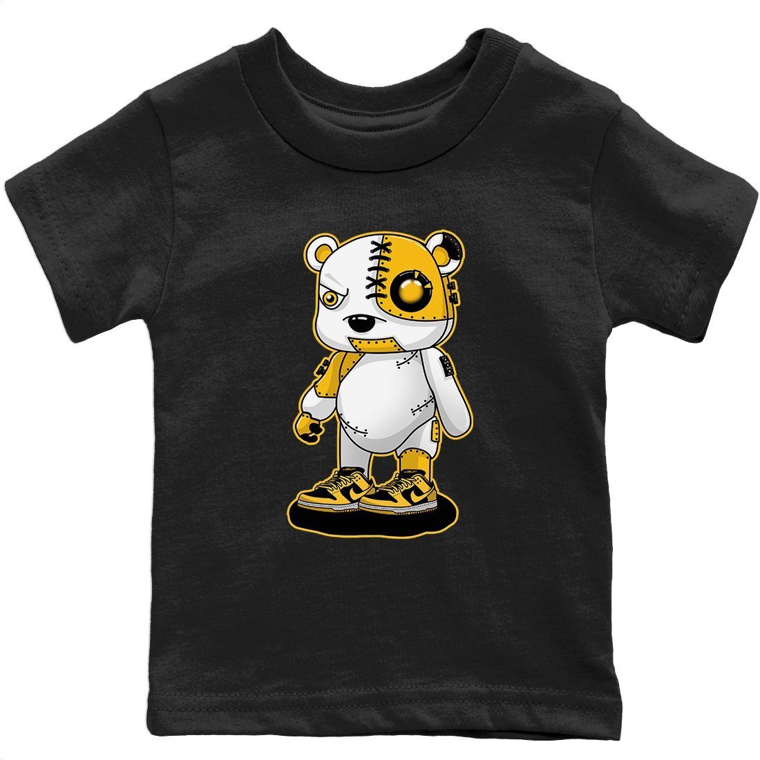 Cyborg Bear Kids Tops - Dunk Championship Goldenrod