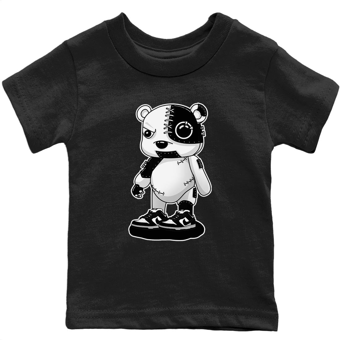Cyborg Bear Kids Tops - Dunk Panda