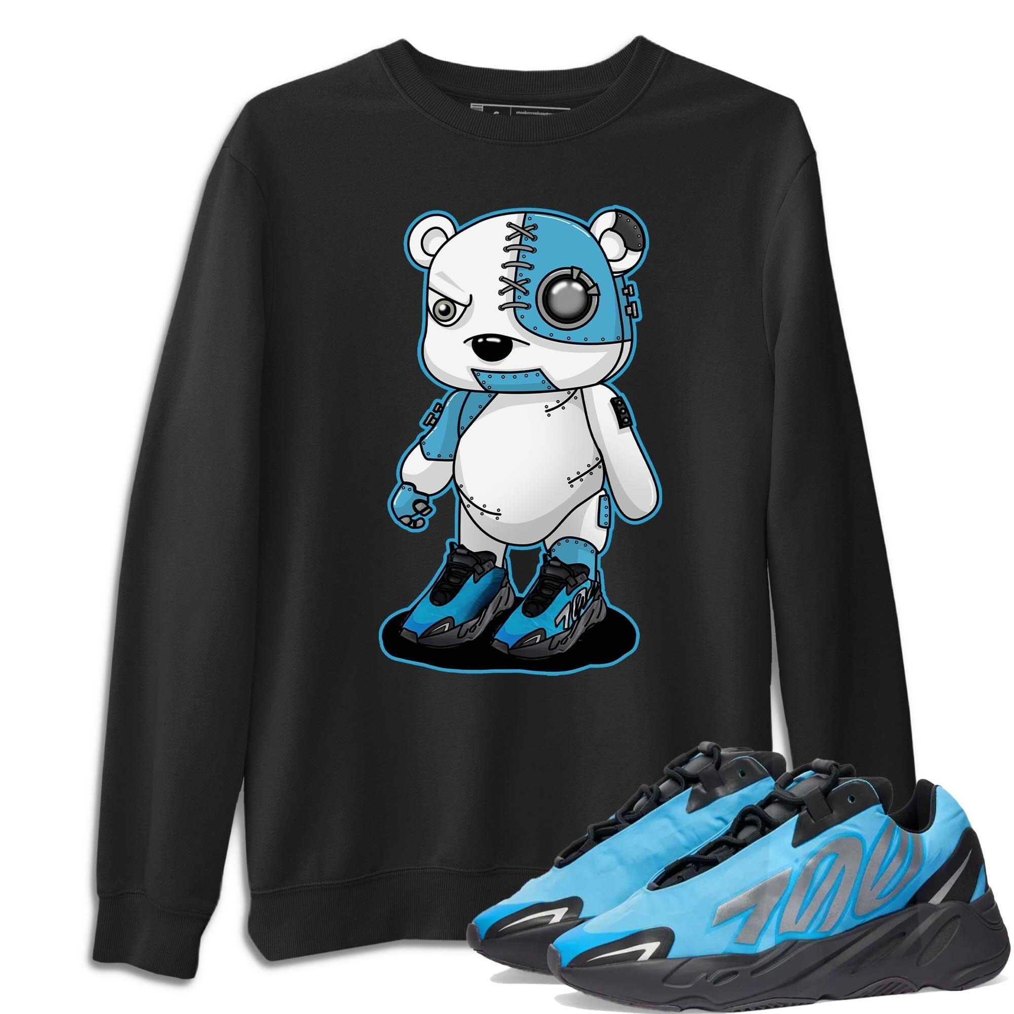 Cyborg Bear Unisex Tops - Yeezy 700 Bright Cyan