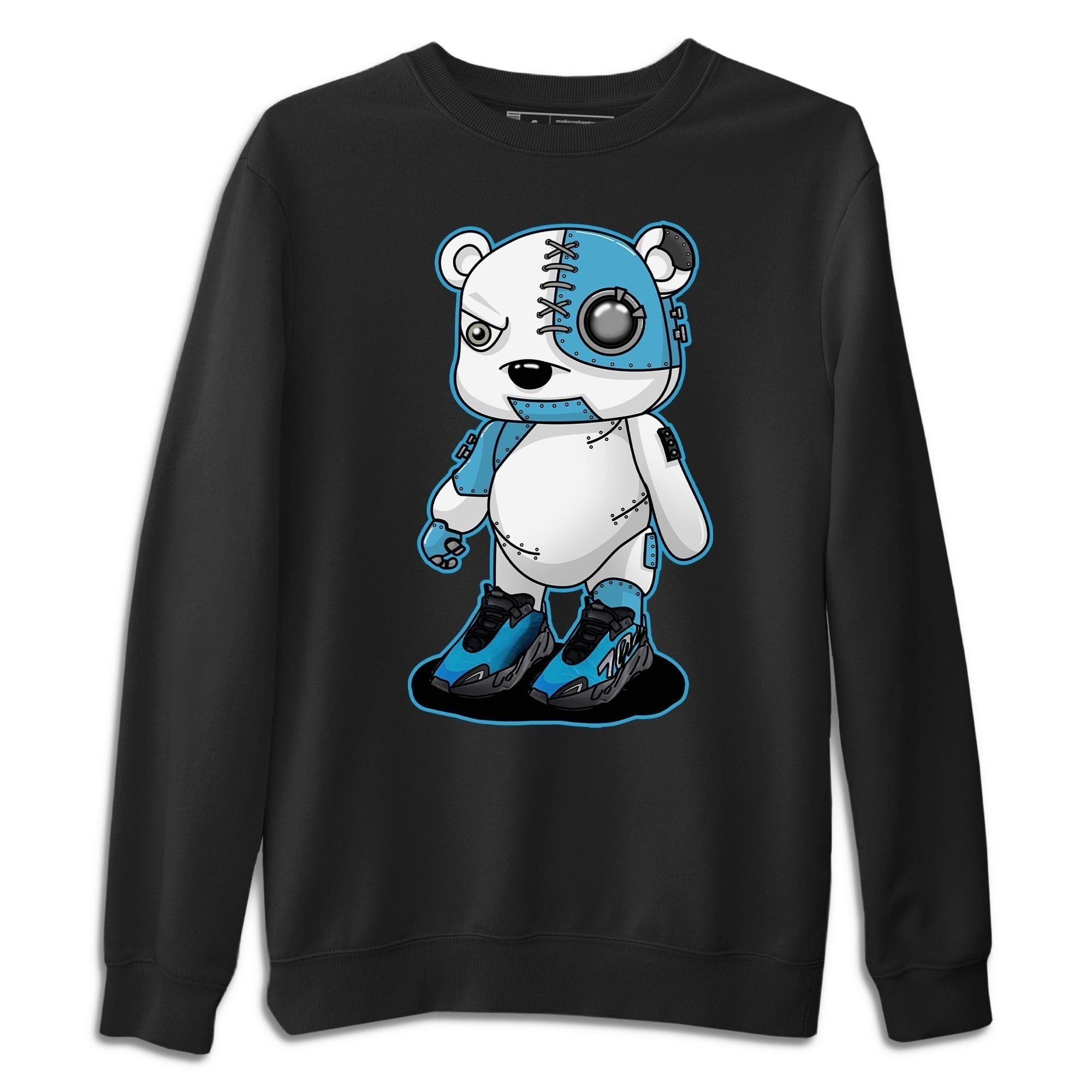 Cyborg Bear Unisex Tops - Yeezy 700 Bright Cyan