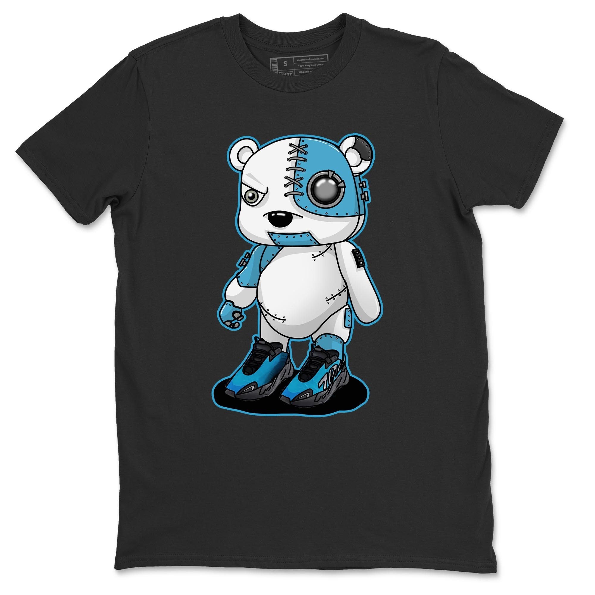 Cyborg Bear Unisex Tops - Yeezy 700 Bright Cyan