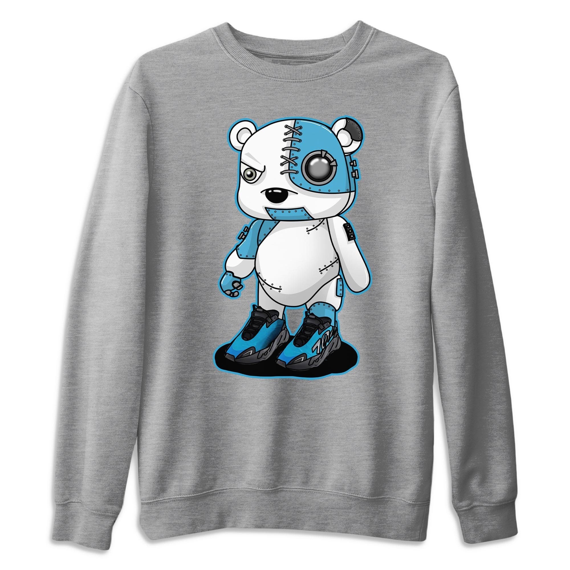 Cyborg Bear Unisex Tops - Yeezy 700 Bright Cyan