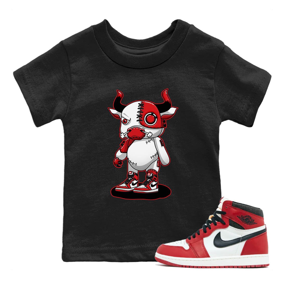 Cyborg Bull Kids Tops - Air Jordan 1 Lost & Found