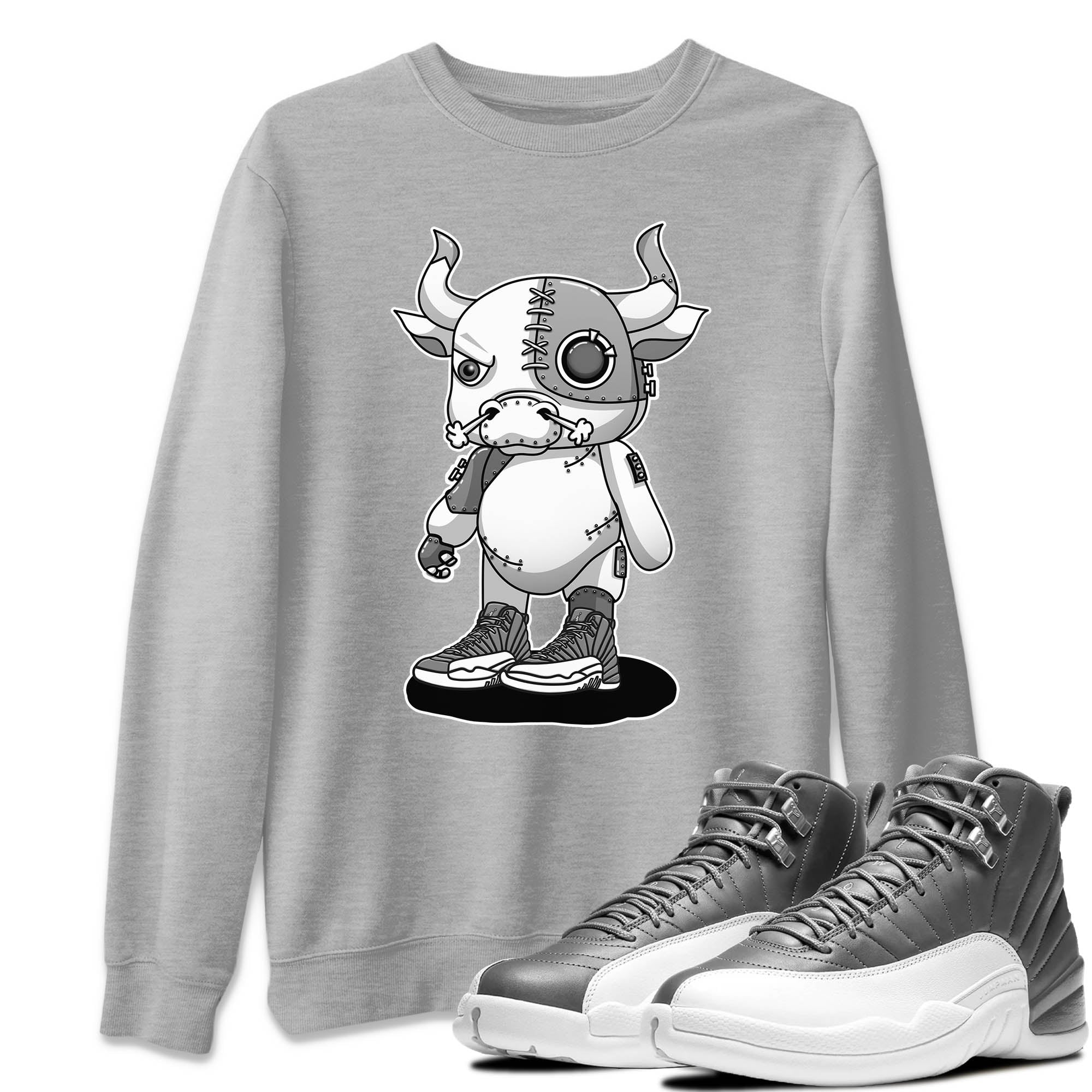 Cyborg Bull Unisex Tops - Air Jordan 12 Stealth