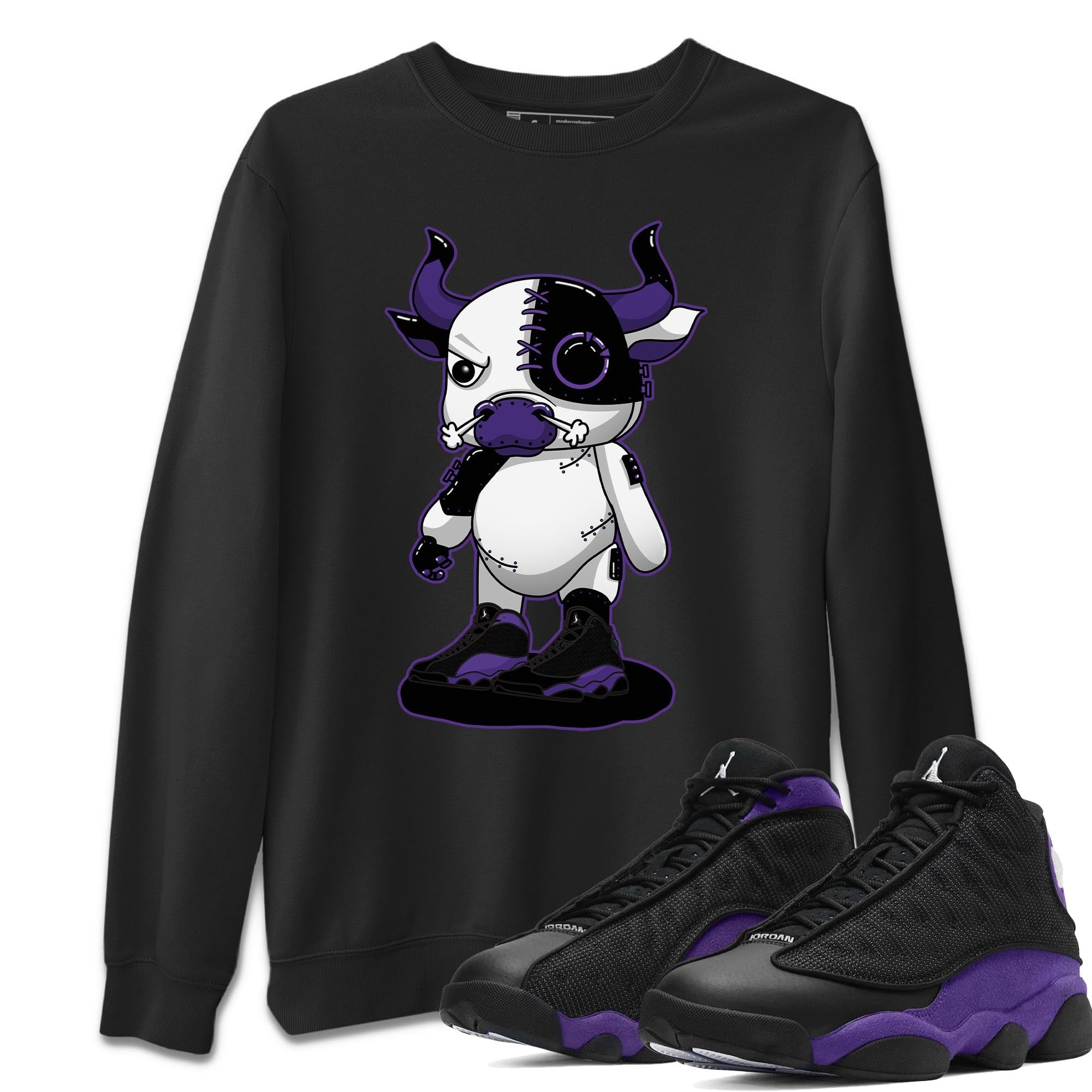 Cyborg Bull Unisex Tops - Air Jordan 13 Court Purple