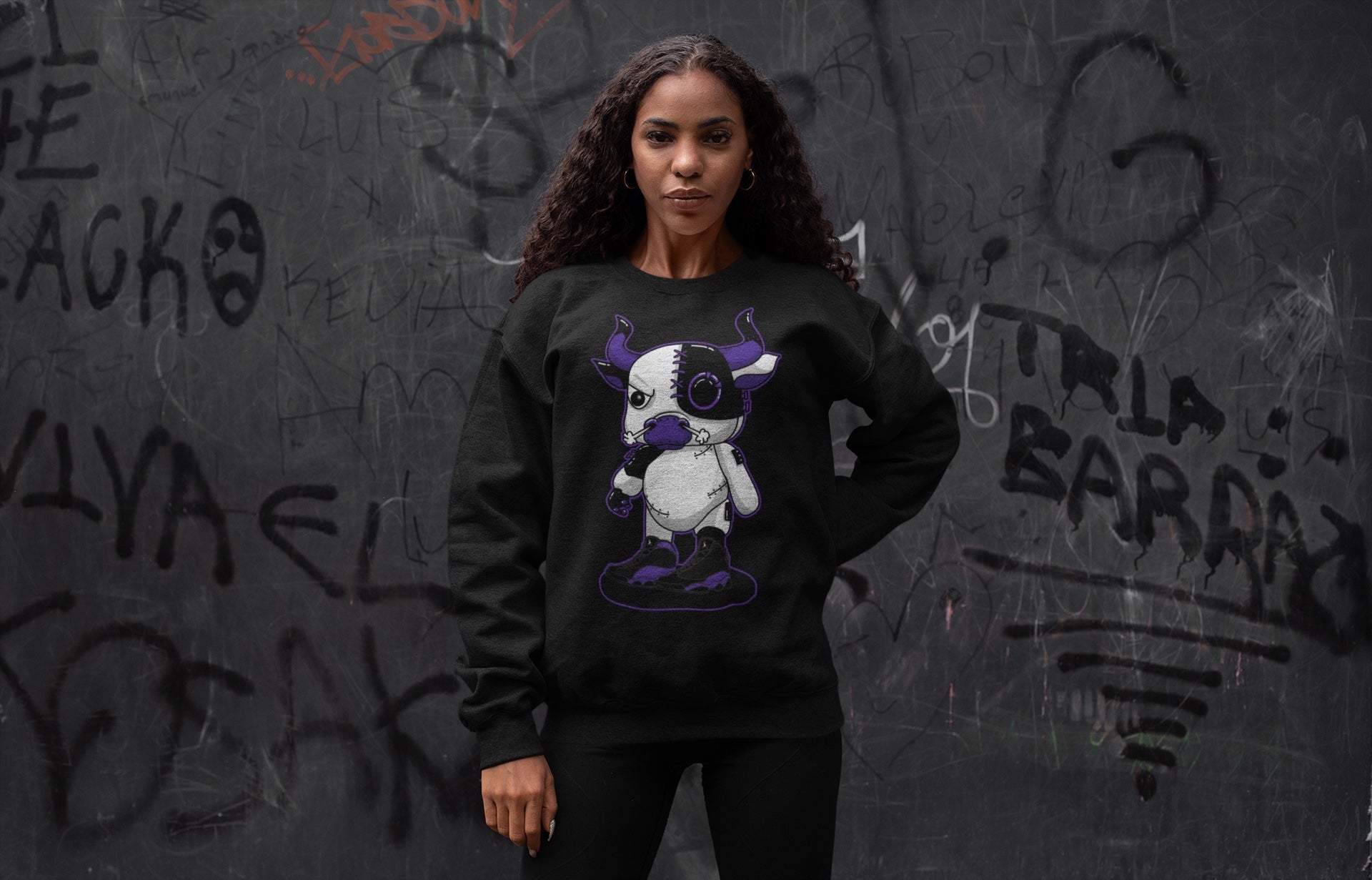 Cyborg Bull Unisex Tops - Air Jordan 13 Court Purple