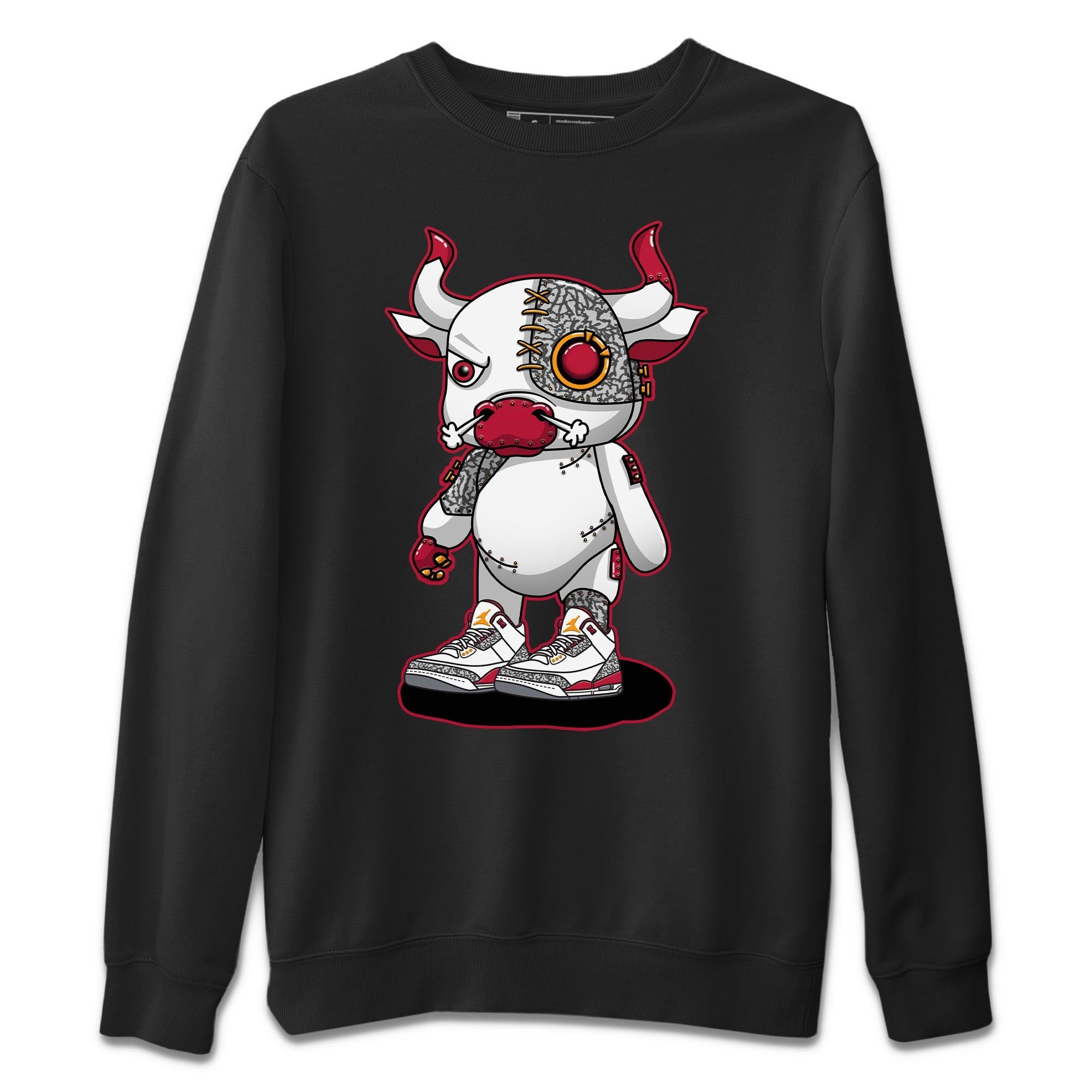 Cyborg Bull Unisex Tops - Air Jordan 3 Cardinal
