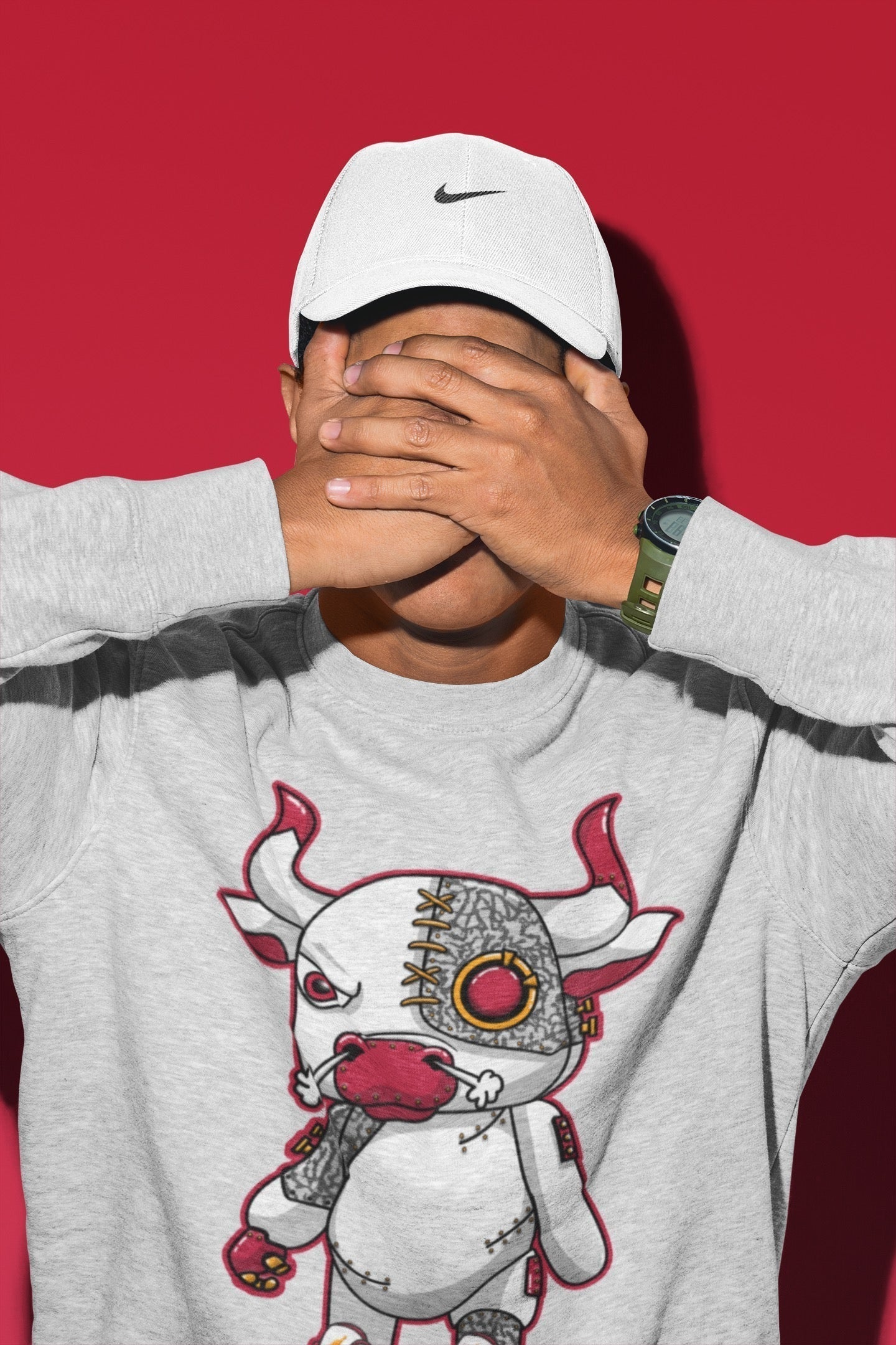 Cyborg Bull Unisex Tops - Air Jordan 3 Cardinal