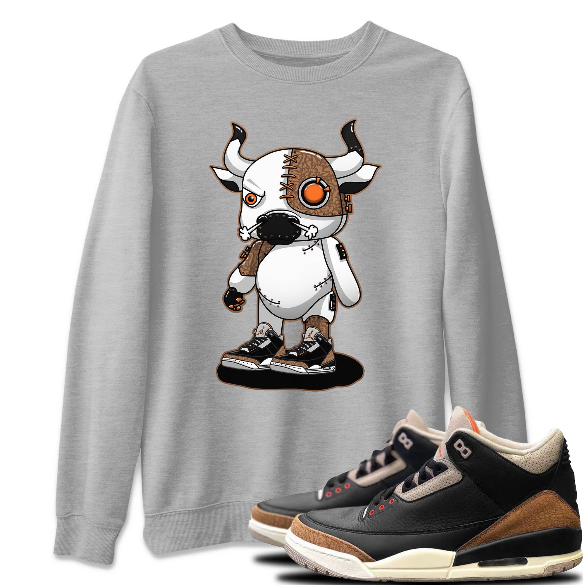 Cyborg Bull Unisex Tops - Air Jordan 3 Desert Elephant