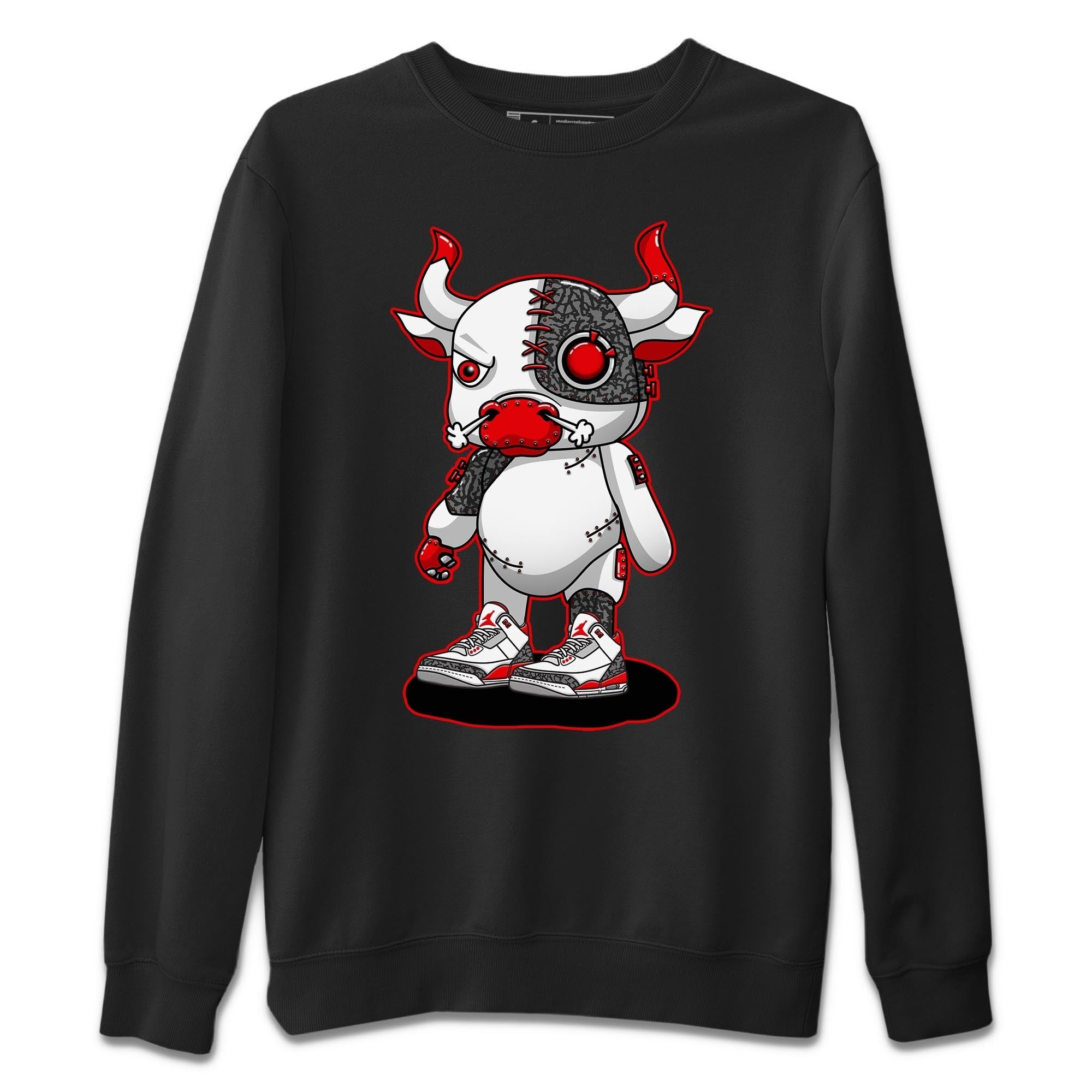 Cyborg Bull Unisex Tops - Air Jordan 3 Fire Red