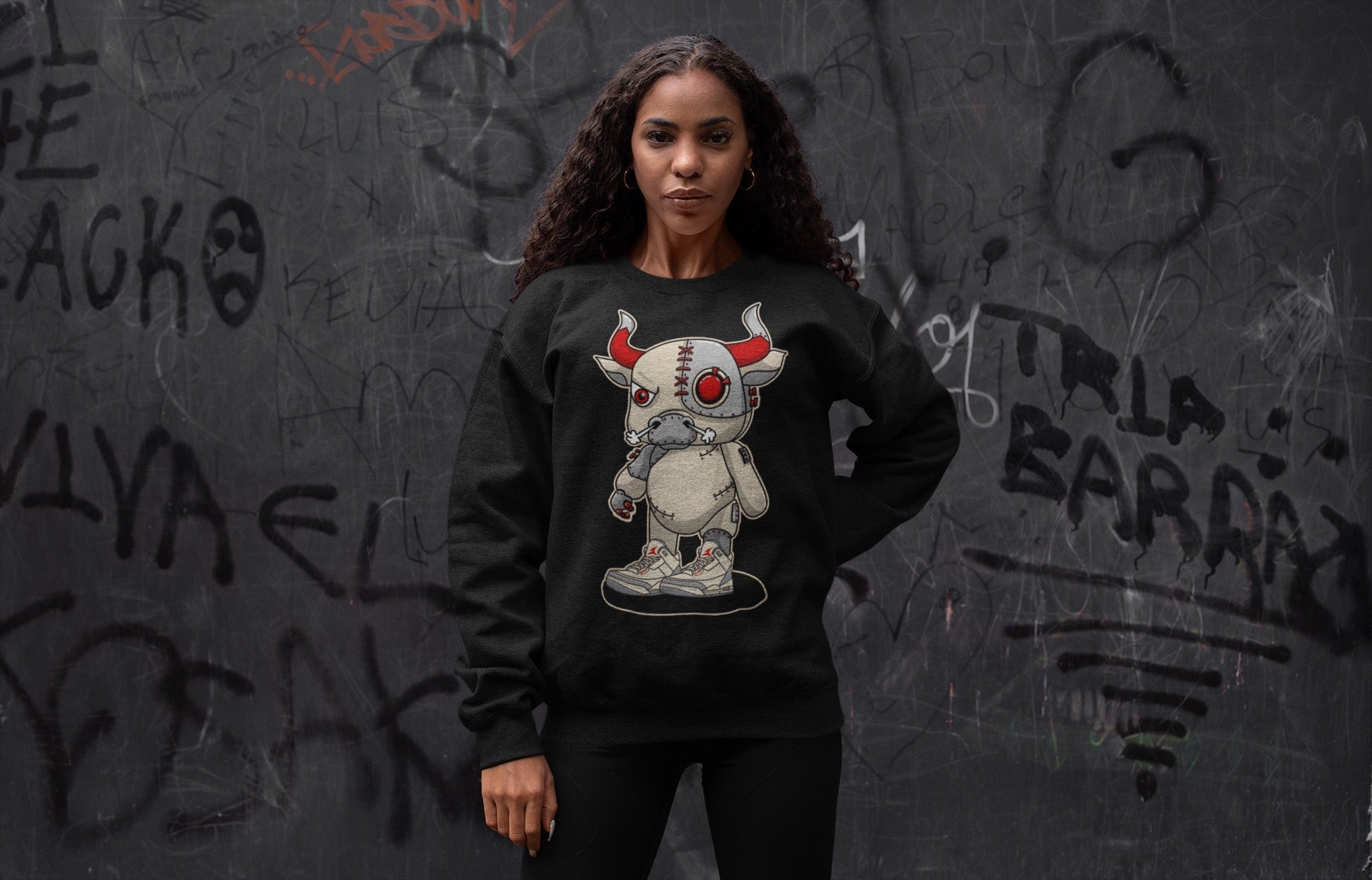 Cyborg Bull Unisex Tops - Air Jordan 3 Muslin