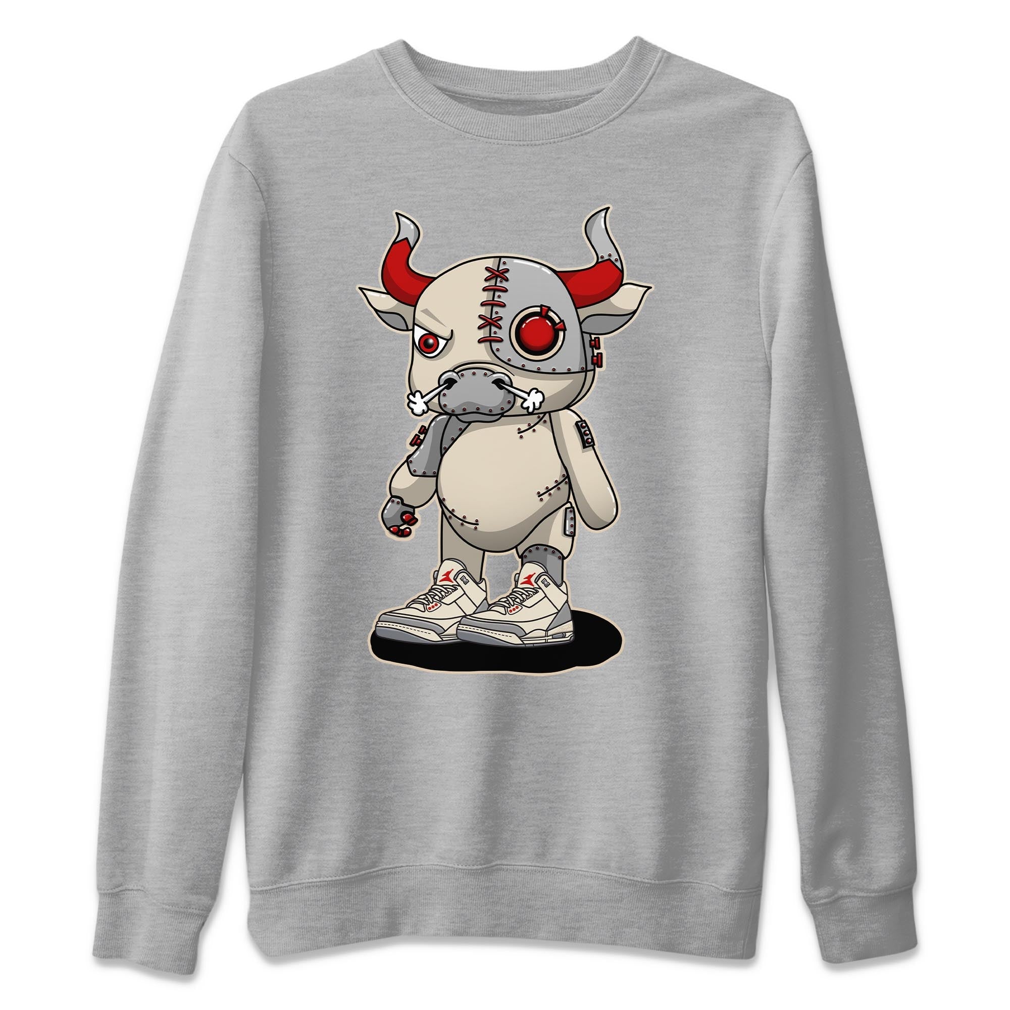 Cyborg Bull Unisex Tops - Air Jordan 3 Muslin