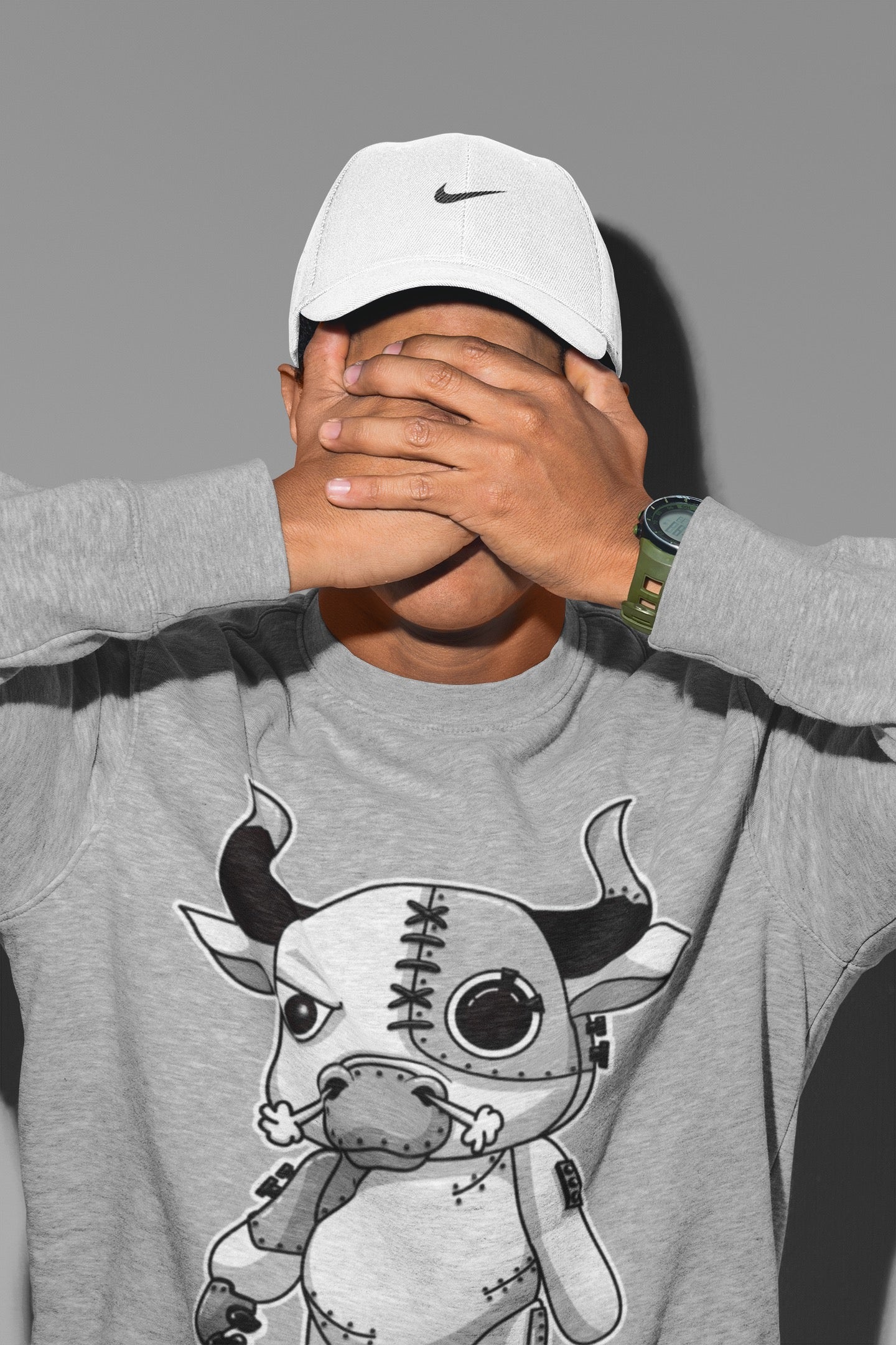 Cyborg Bull Unisex Tops - Air Jordan 4 Military Black