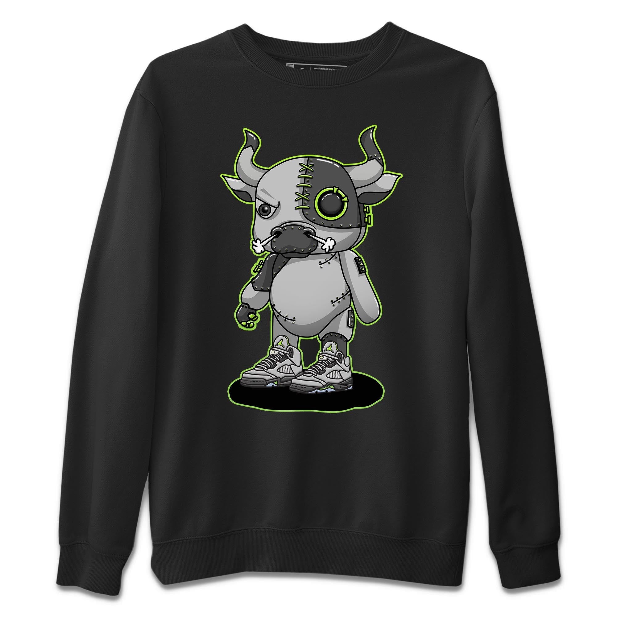 Cyborg Bull Unisex Tops - Air Jordan 5 Green Bean