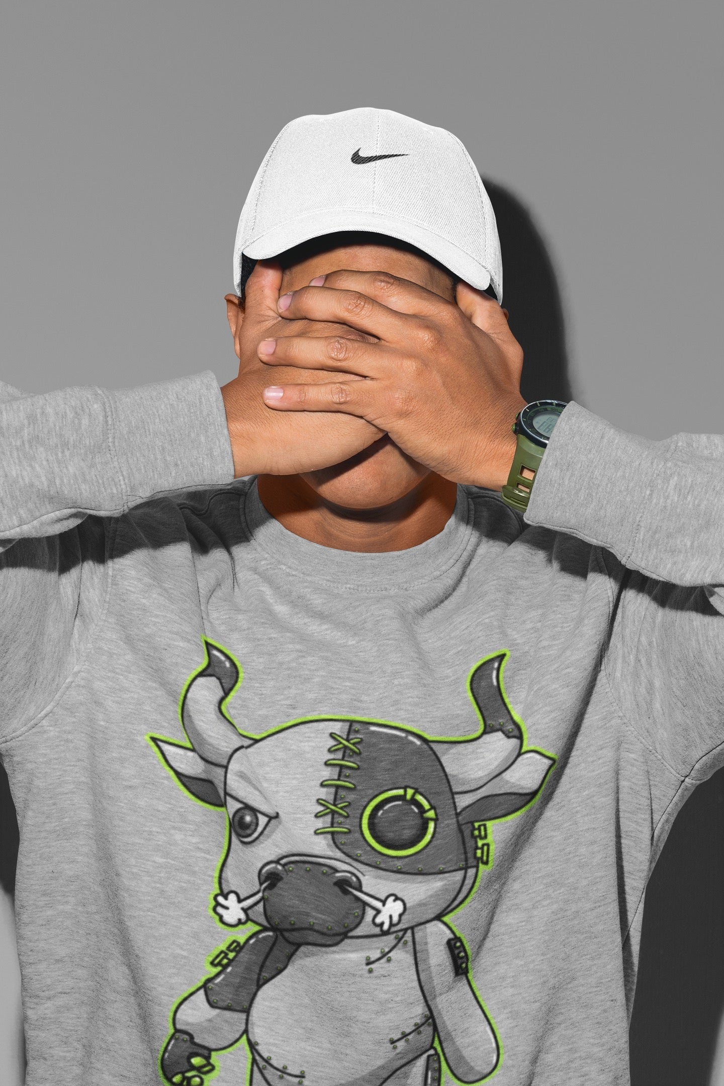 Cyborg Bull Unisex Tops - Air Jordan 5 Green Bean