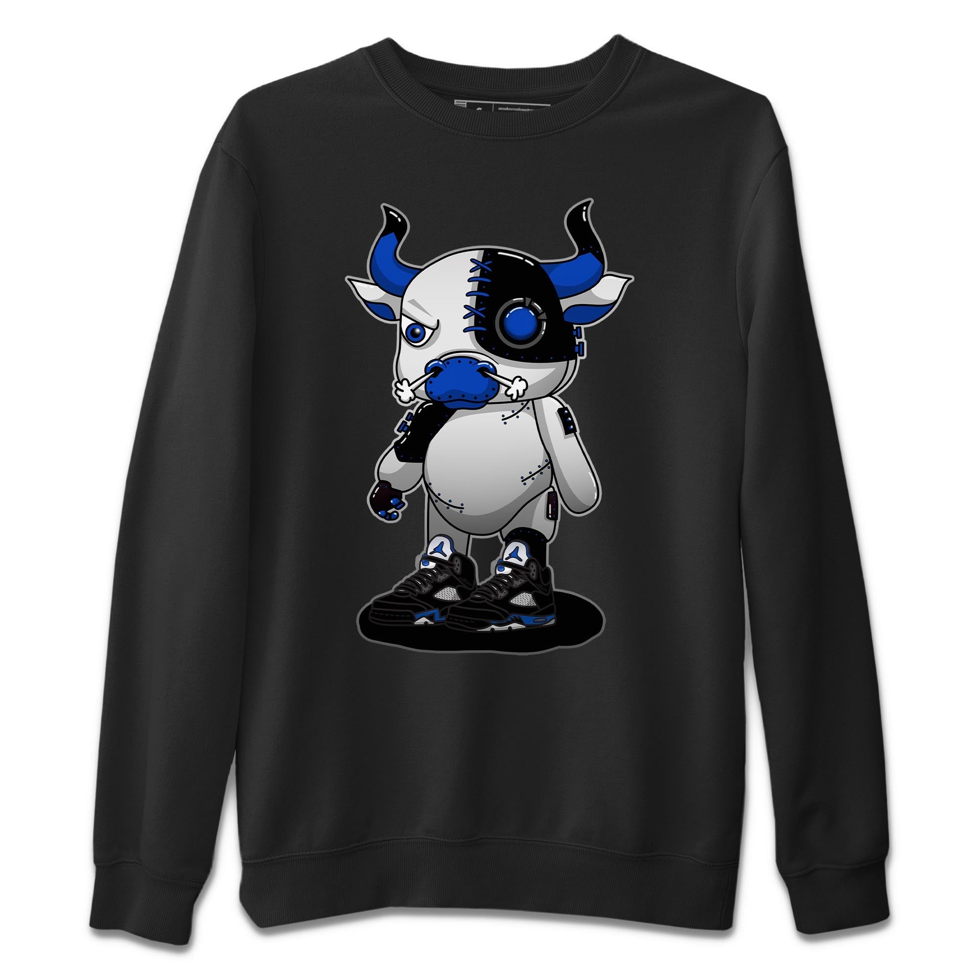 Cyborg Bull Unisex Tops - Air Jordan 5 Racer Blue
