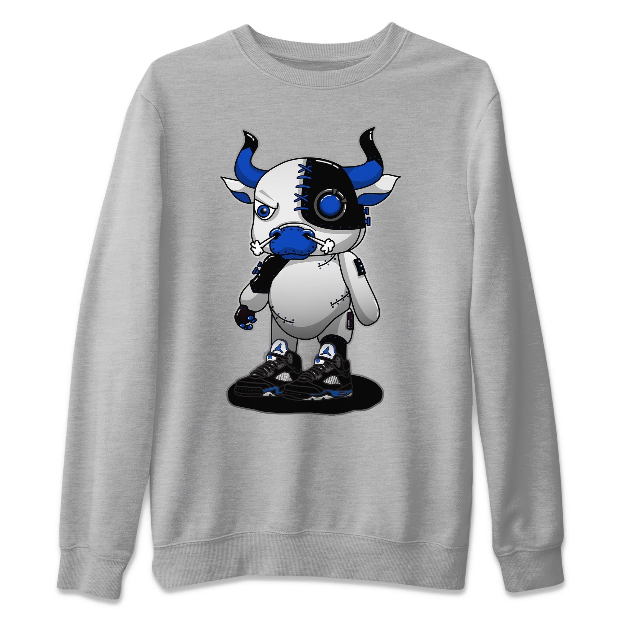 Cyborg Bull Unisex Tops - Air Jordan 5 Racer Blue