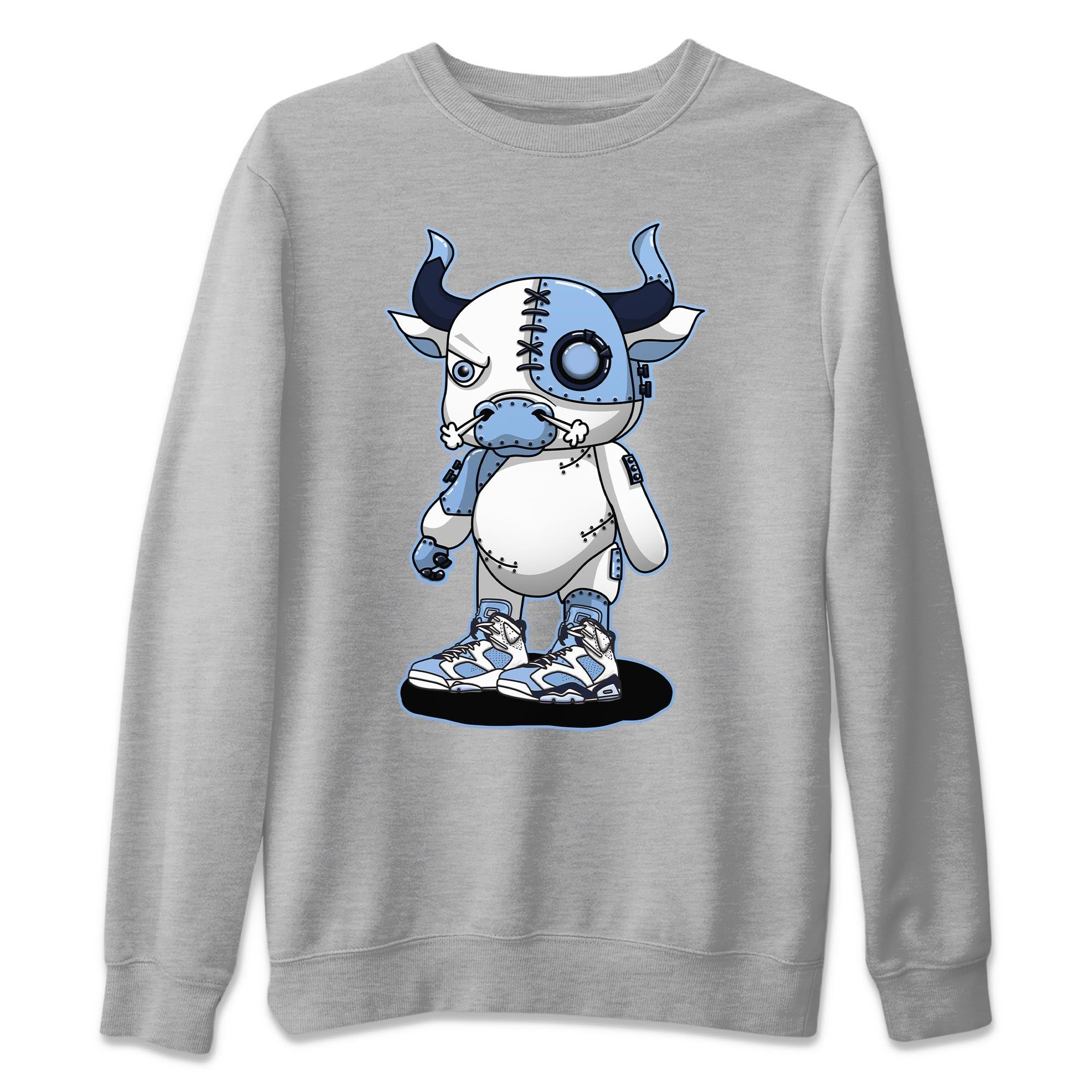 Cyborg Bull Unisex Tops - Air Jordan 6 UNC