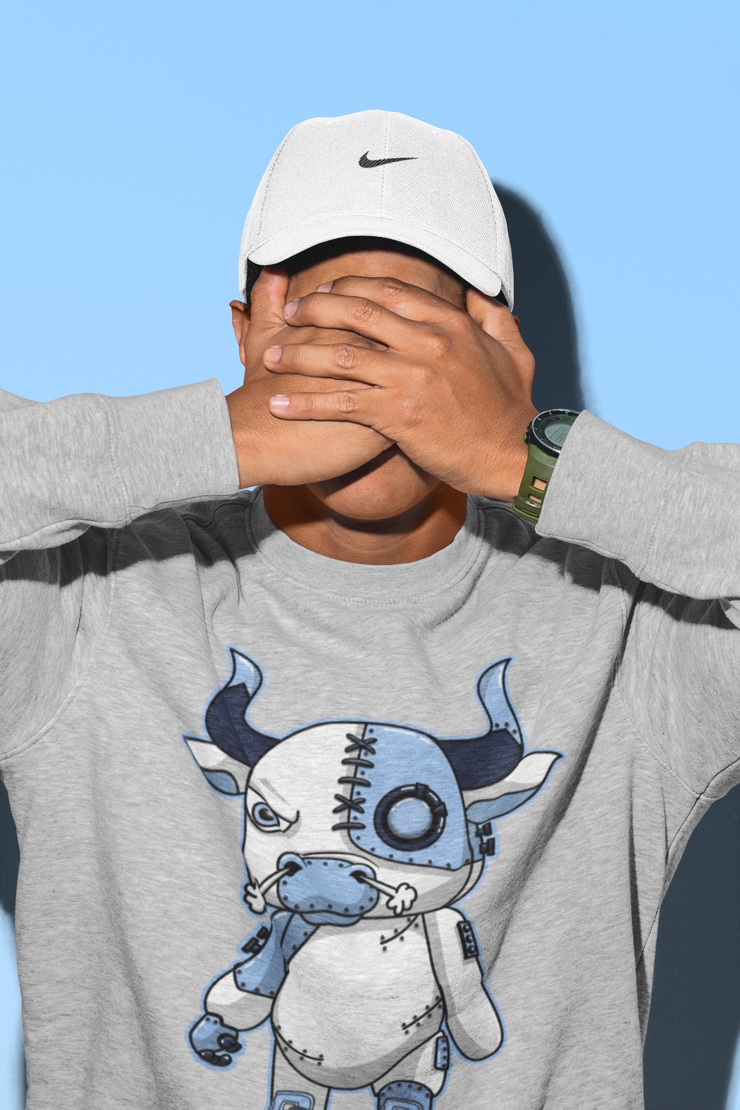 Cyborg Bull Unisex Tops - Air Jordan 6 UNC