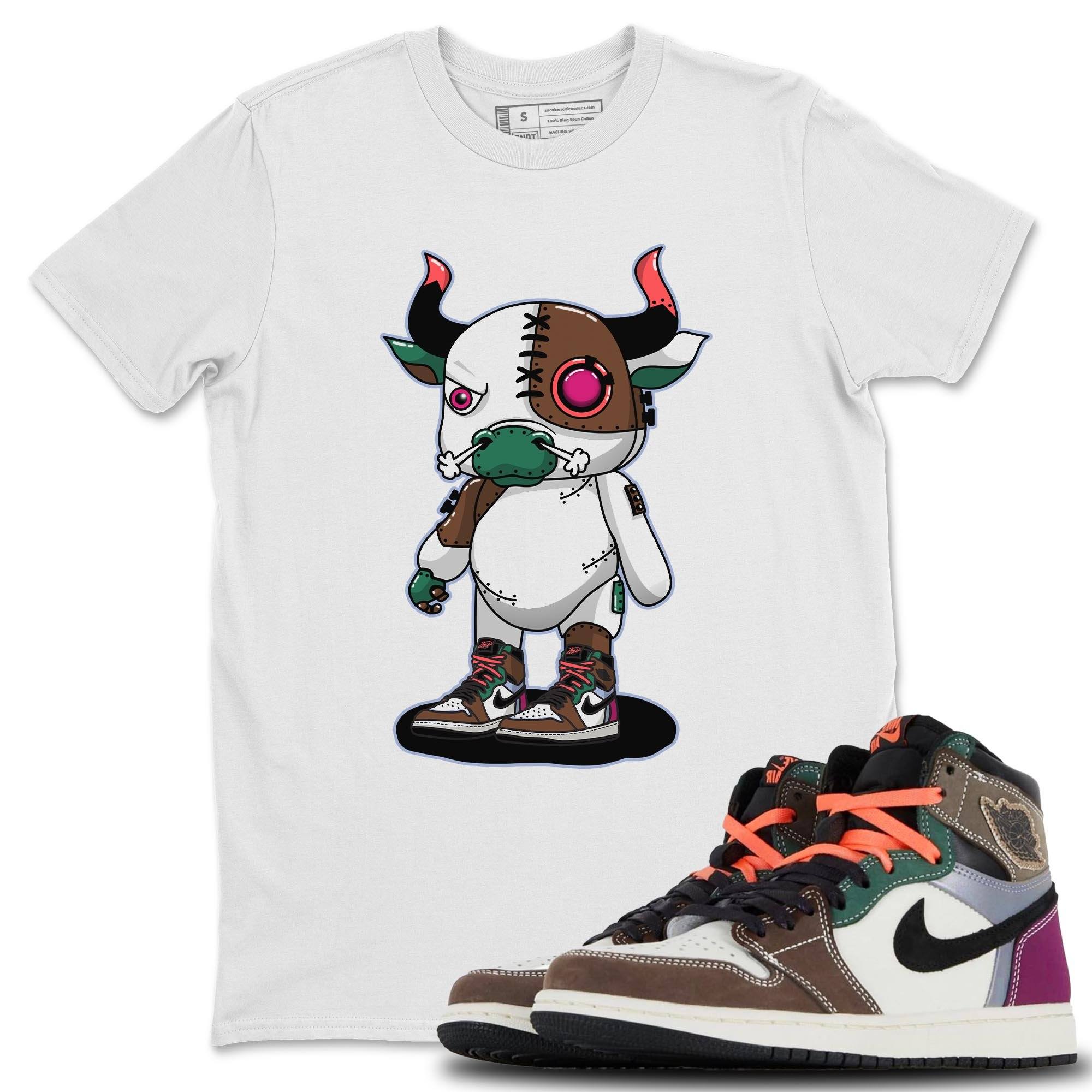 Cyborg Bull Unisex Tops - Air Jordan 1 Hand Crafted