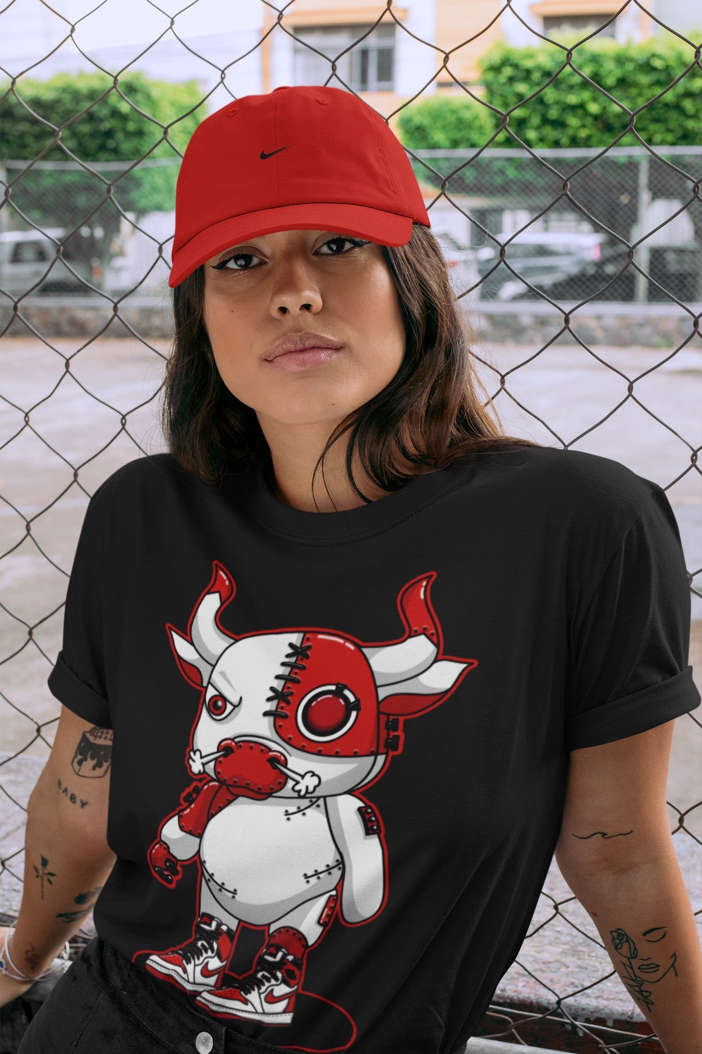 Cyborg Bull Unisex Tops - Air Jordan 1 Heritage