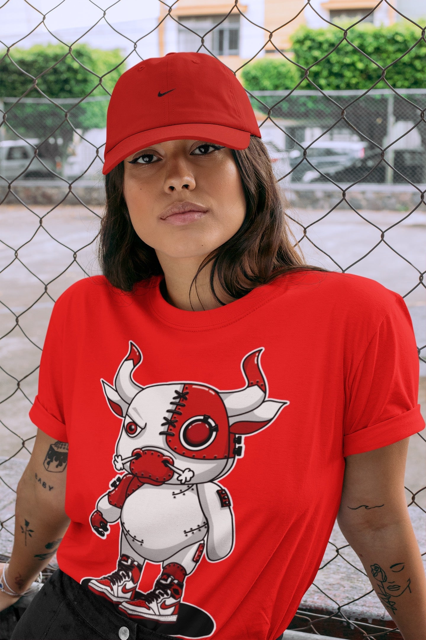 Cyborg Bull Unisex Tops - Air Jordan 1 Heritage