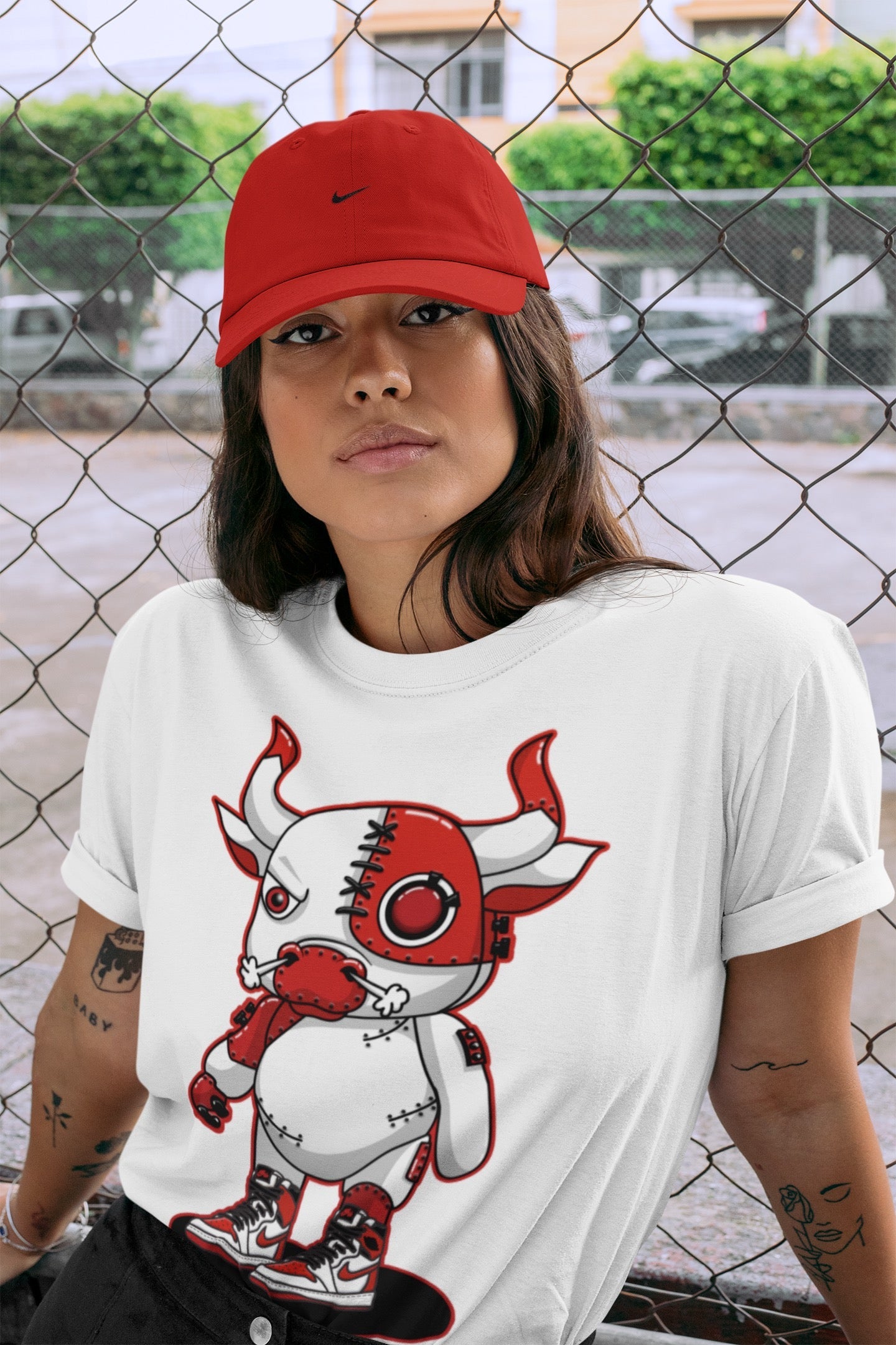 Cyborg Bull Unisex Tops - Air Jordan 1 Heritage