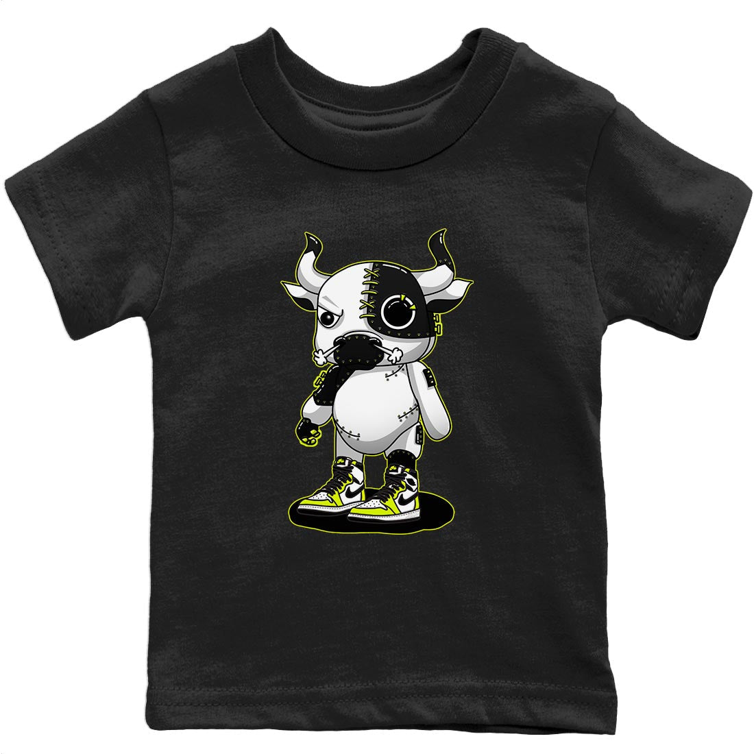 Cyborg Bull Kids Tops - Air Jordan 1 Visionaire