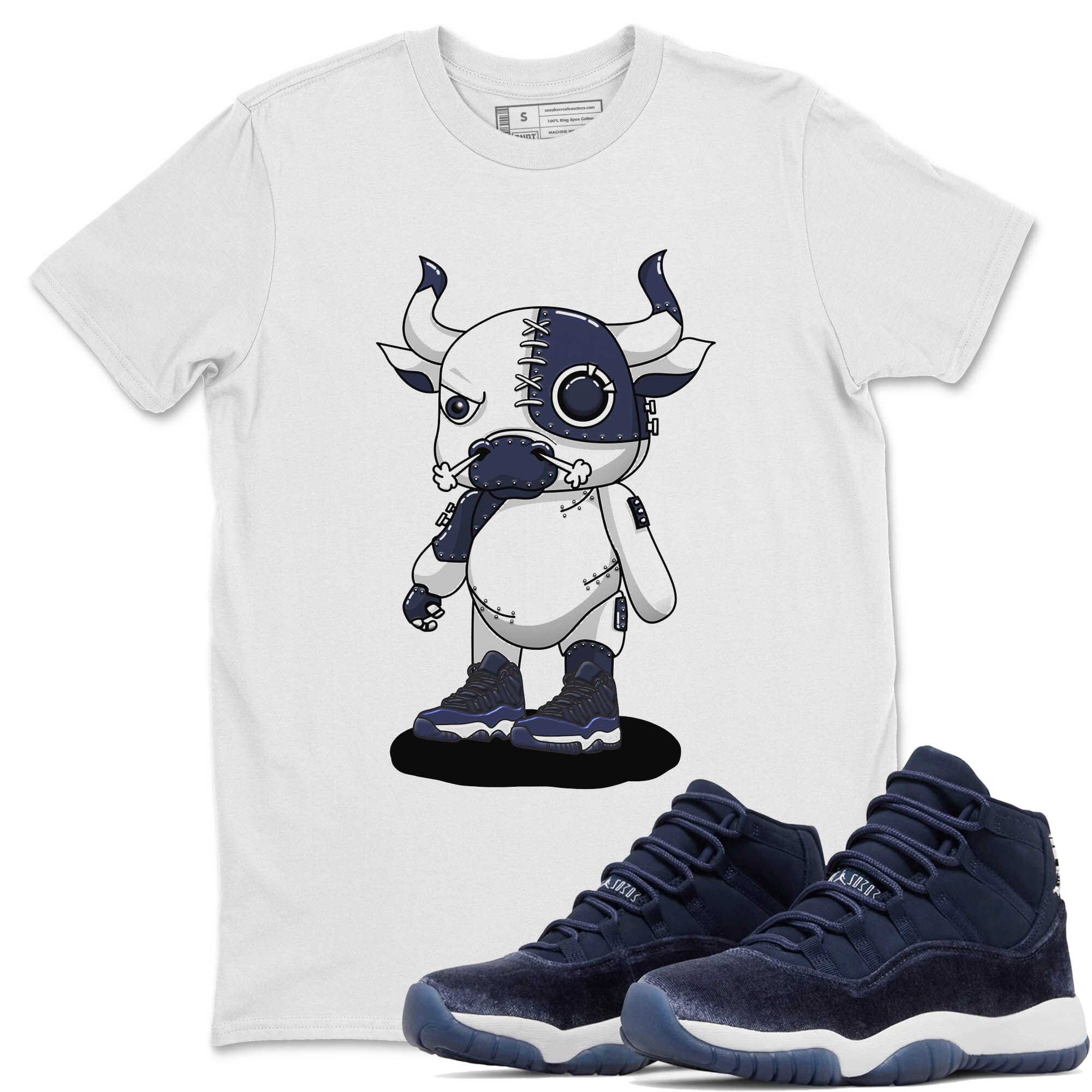 Cyborg Bull Unisex Tops - Air Jordan 11 Midnight Navy
