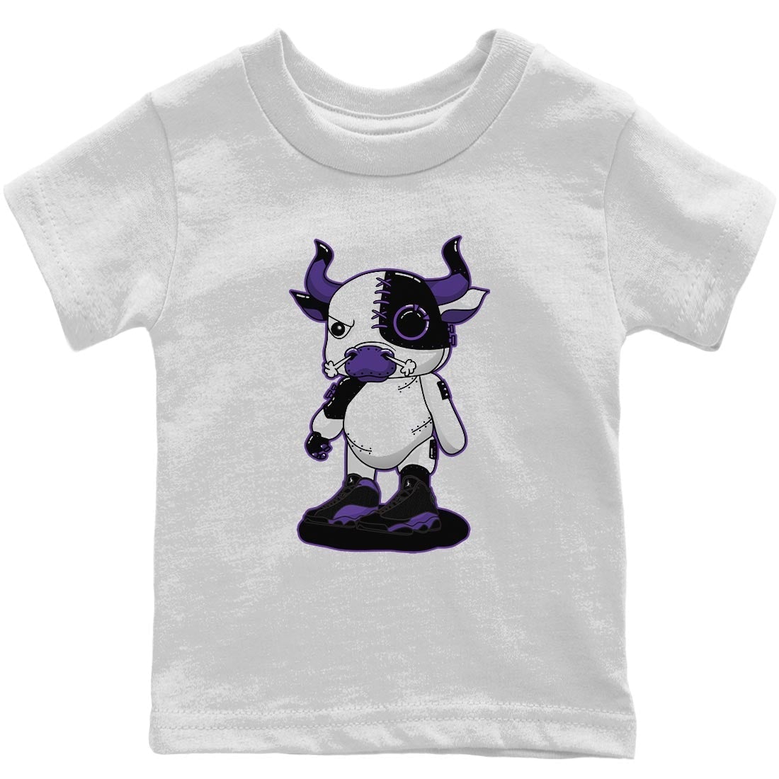 Cyborg Bull Kids Tops - Air Jordan 13 Court Purple