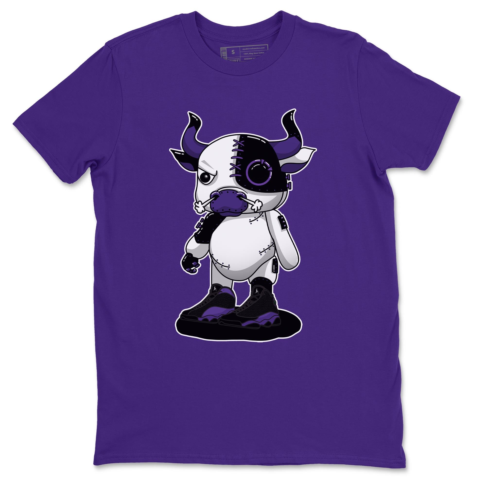 Cyborg Bull Unisex Tops - Air Jordan 13 Court Purple