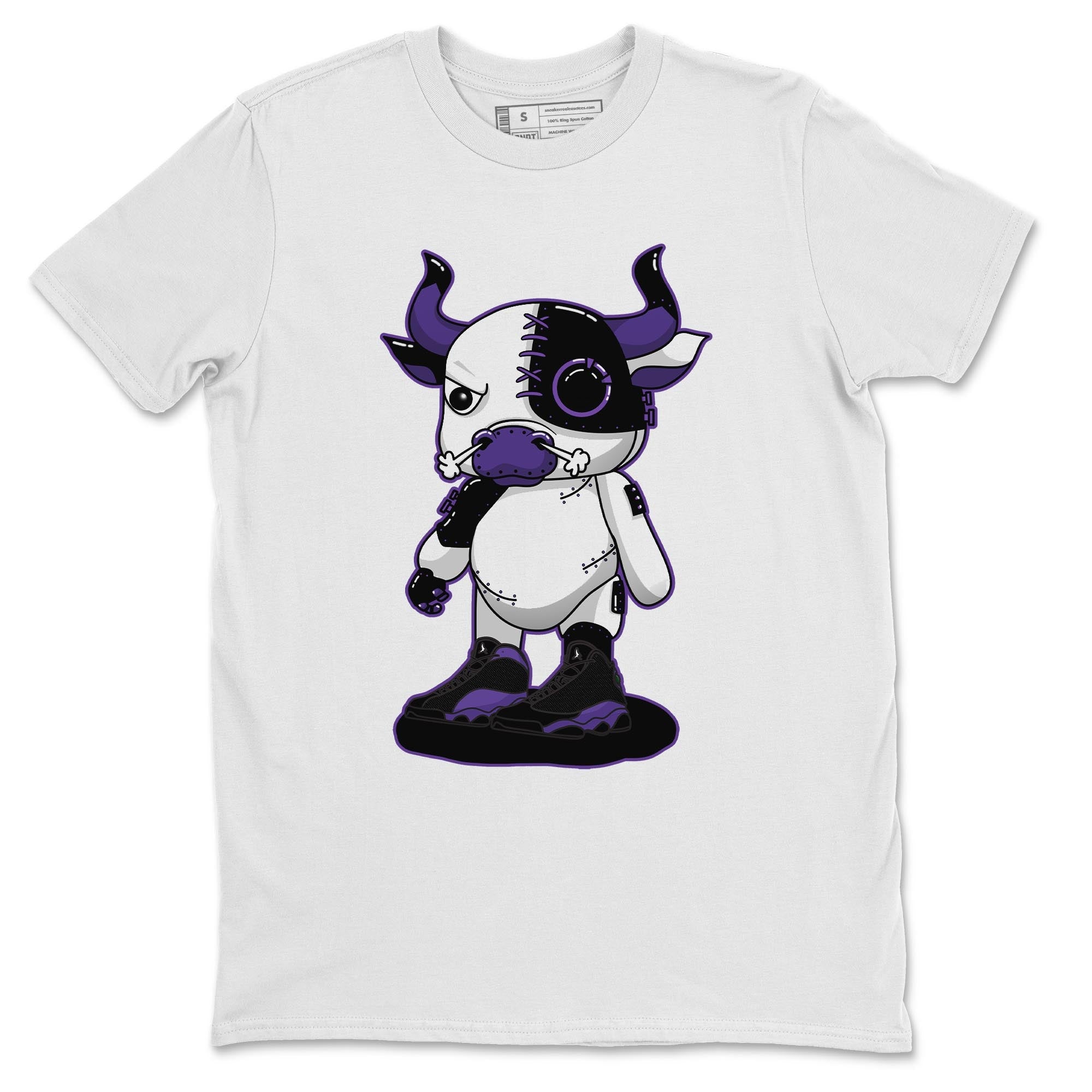 Cyborg Bull Unisex Tops - Air Jordan 13 Court Purple