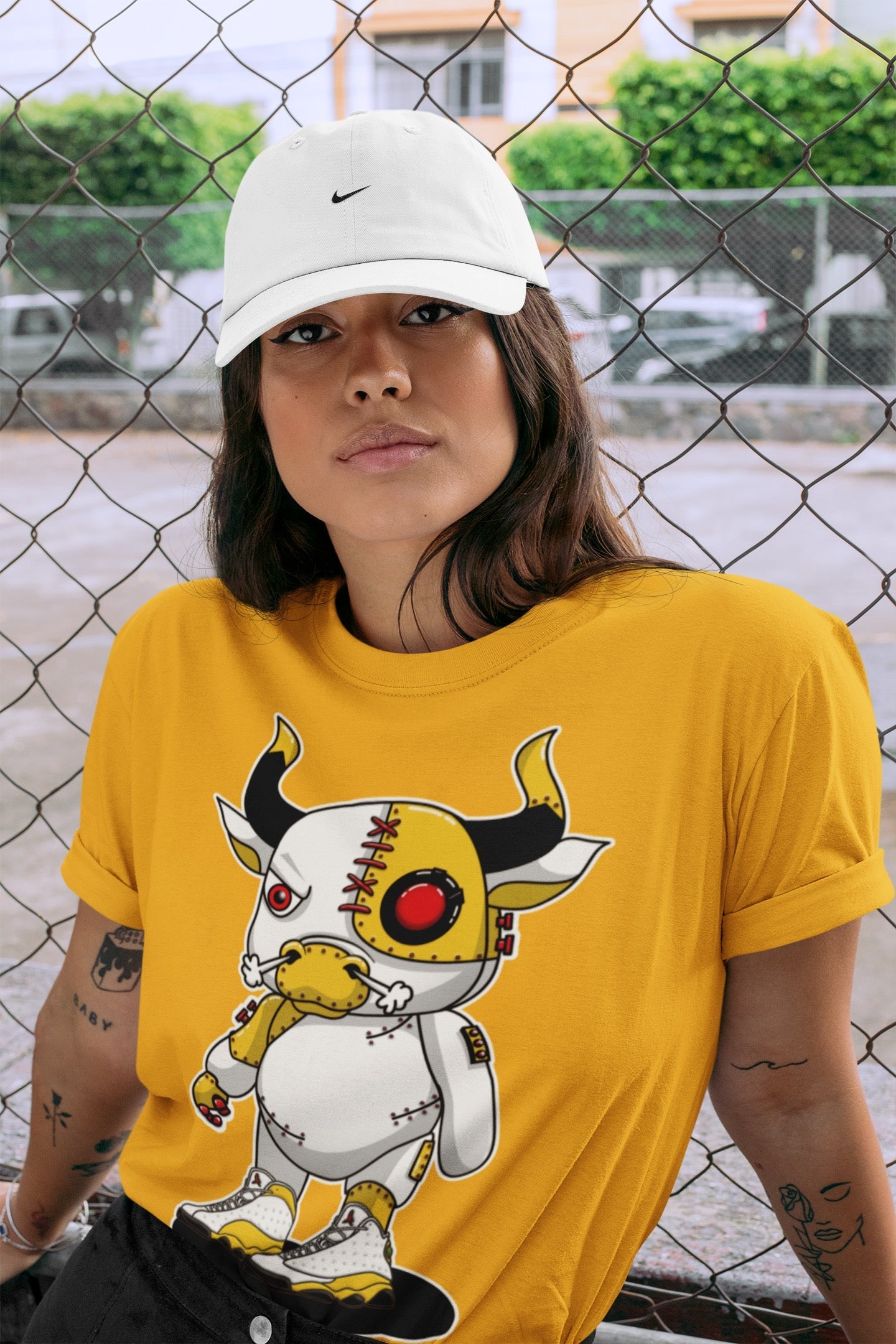 Cyborg Bull Unisex Tops - Air Jordan 13 Del Sol