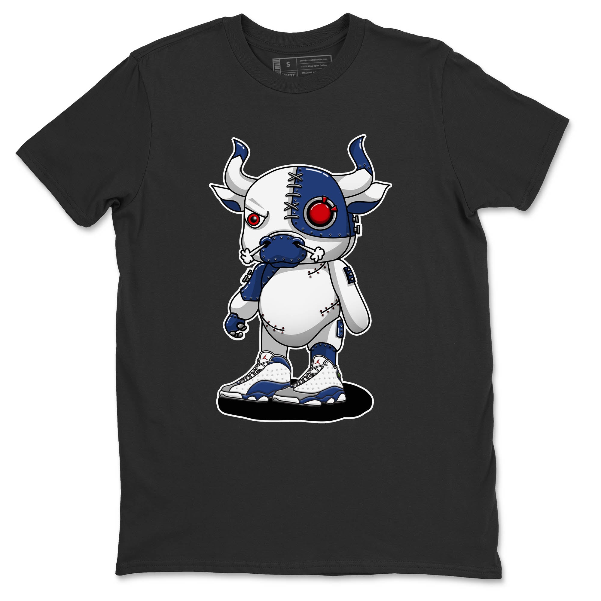 Cyborg Bull Unisex Tops - Air Jordan 13 French Blue