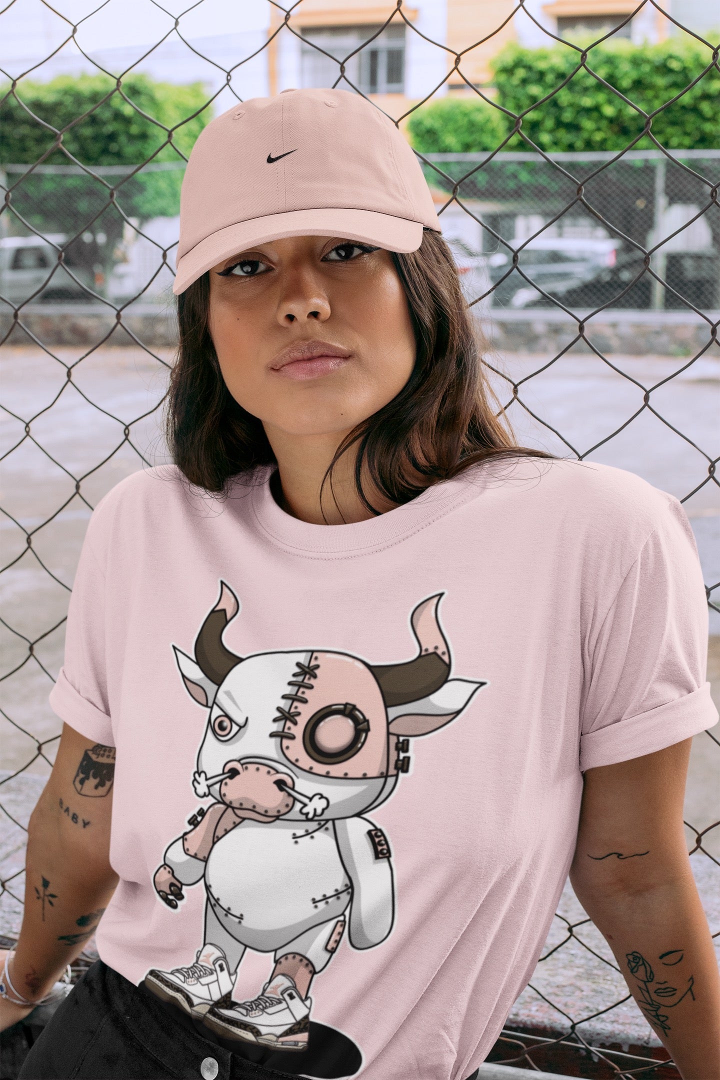 Cyborg Bull Unisex Tops - Air Jordan 3 Atmosphere