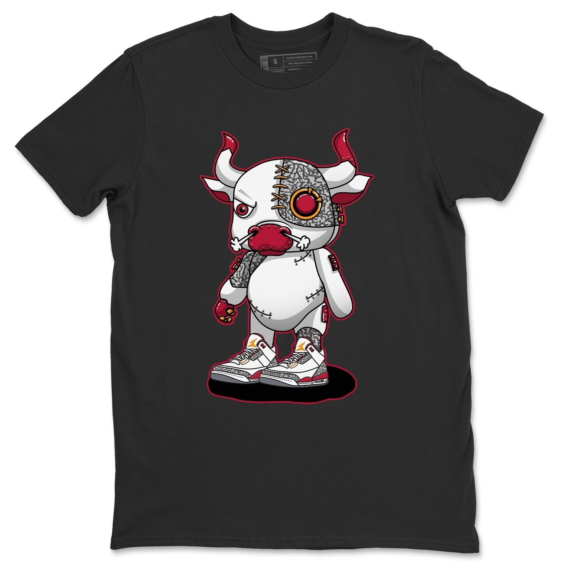 Cyborg Bull Unisex Tops - Air Jordan 3 Cardinal